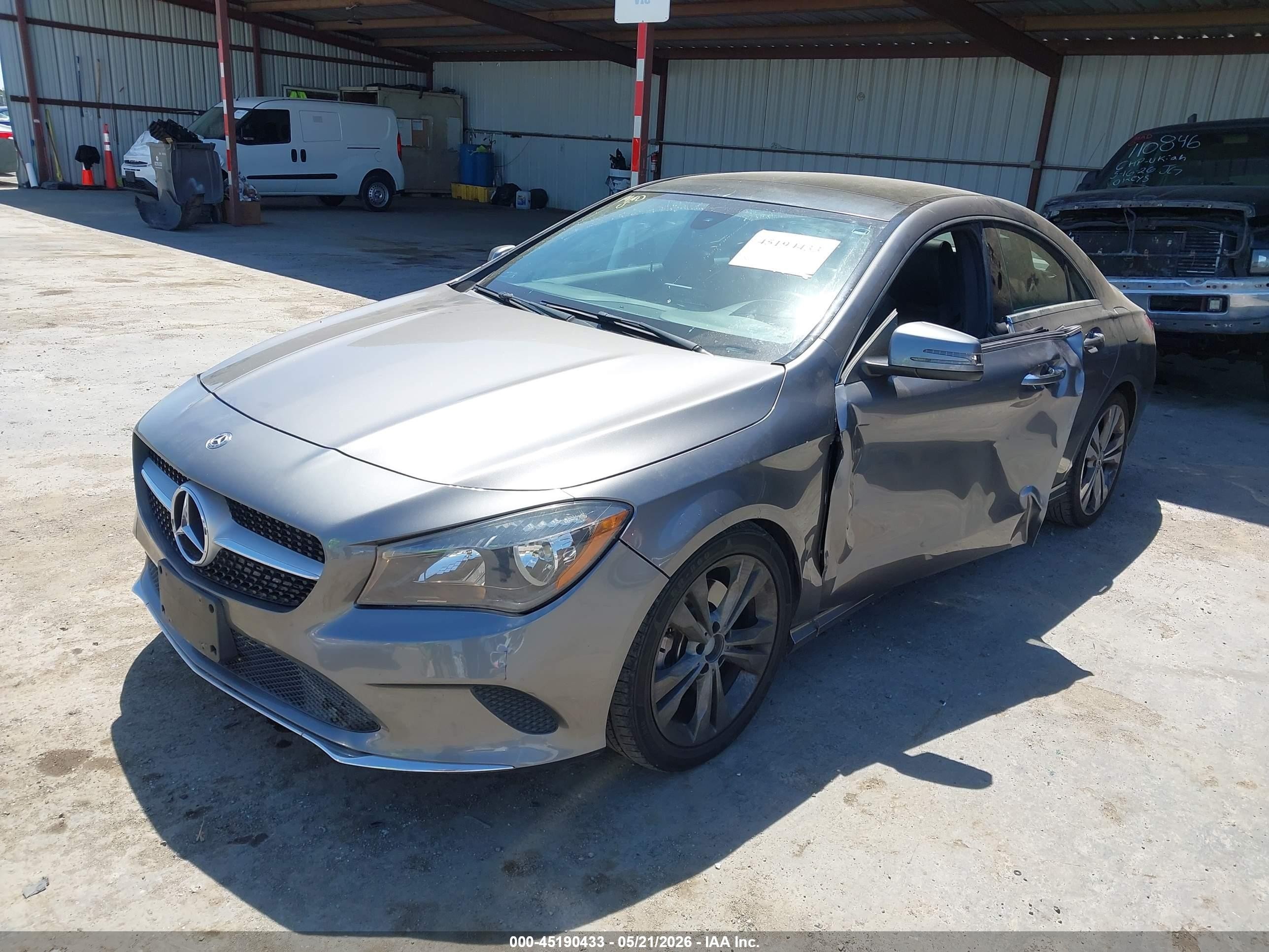 2019 Mercedes-benz Cla 250   Gray vin: WDDSJ4EB5KN716430
