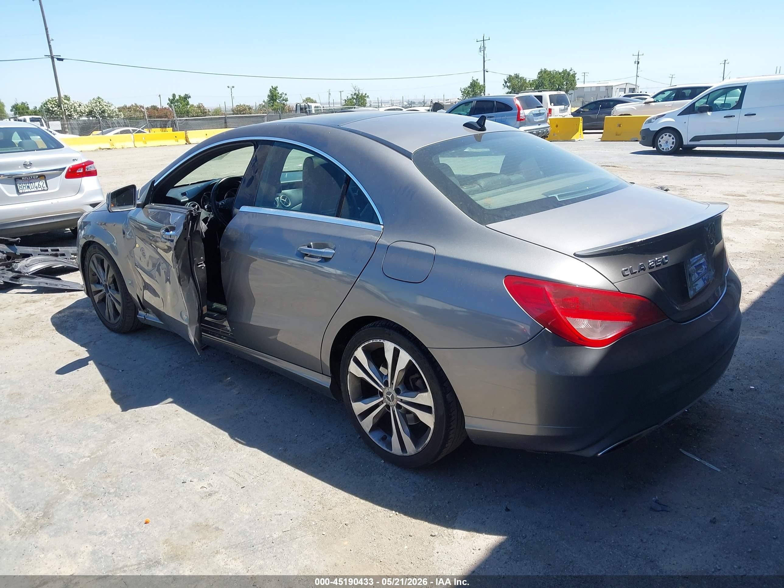 2019 Mercedes-benz Cla 250   Gray vin: WDDSJ4EB5KN716430