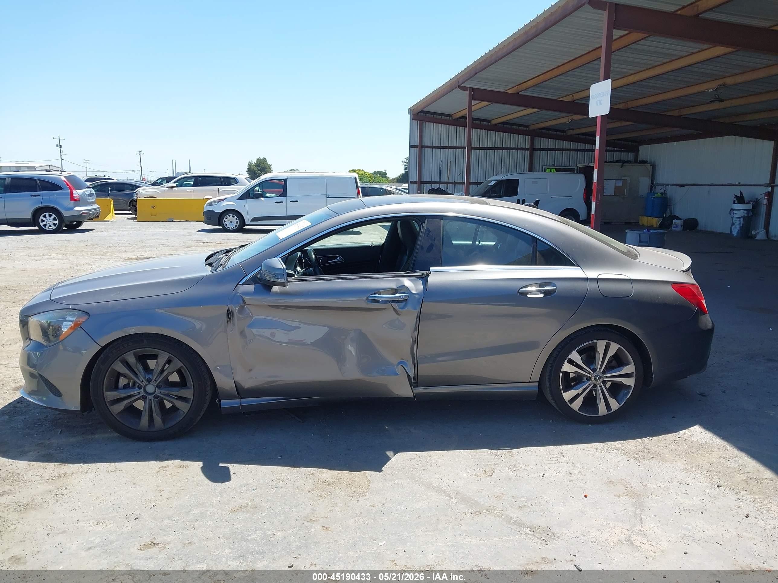 2019 Mercedes-benz Cla 250   Gray vin: WDDSJ4EB5KN716430