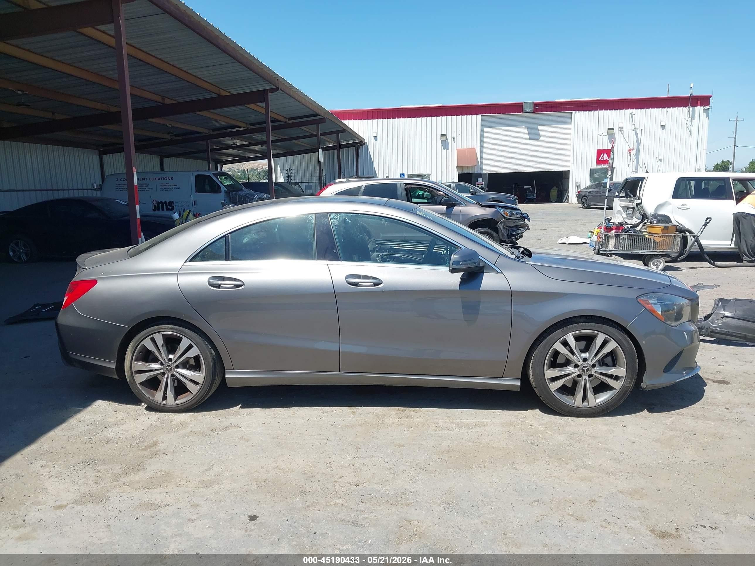2019 Mercedes-benz Cla 250   Gray vin: WDDSJ4EB5KN716430