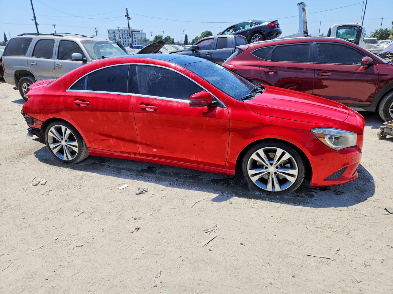 2014 Mercedes-benz Cla 250 Red vin: WDDSJ4EB6EN037237