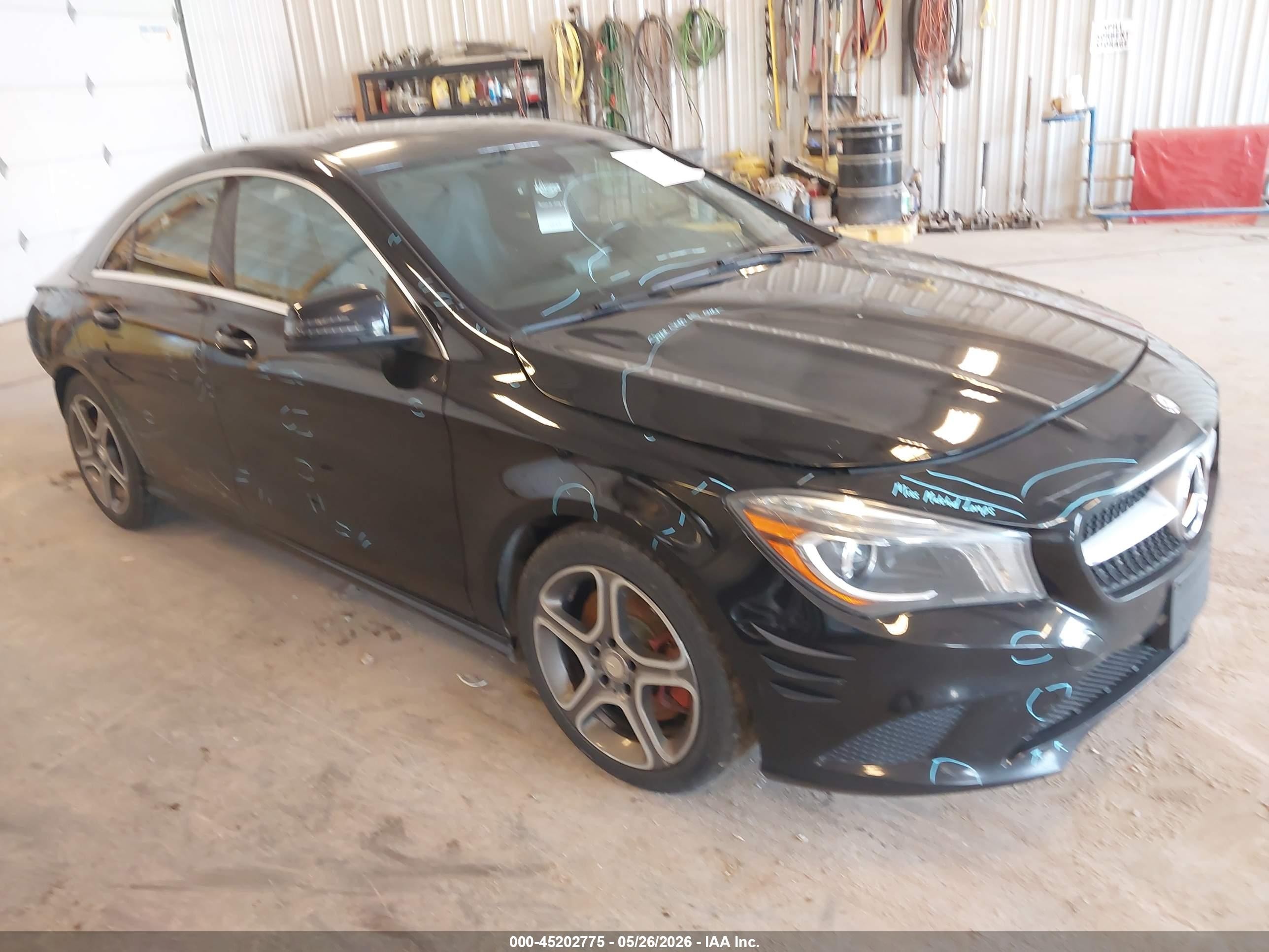 2014 Mercedes-benz Cla 250   Black vin: WDDSJ4EB6EN038890
