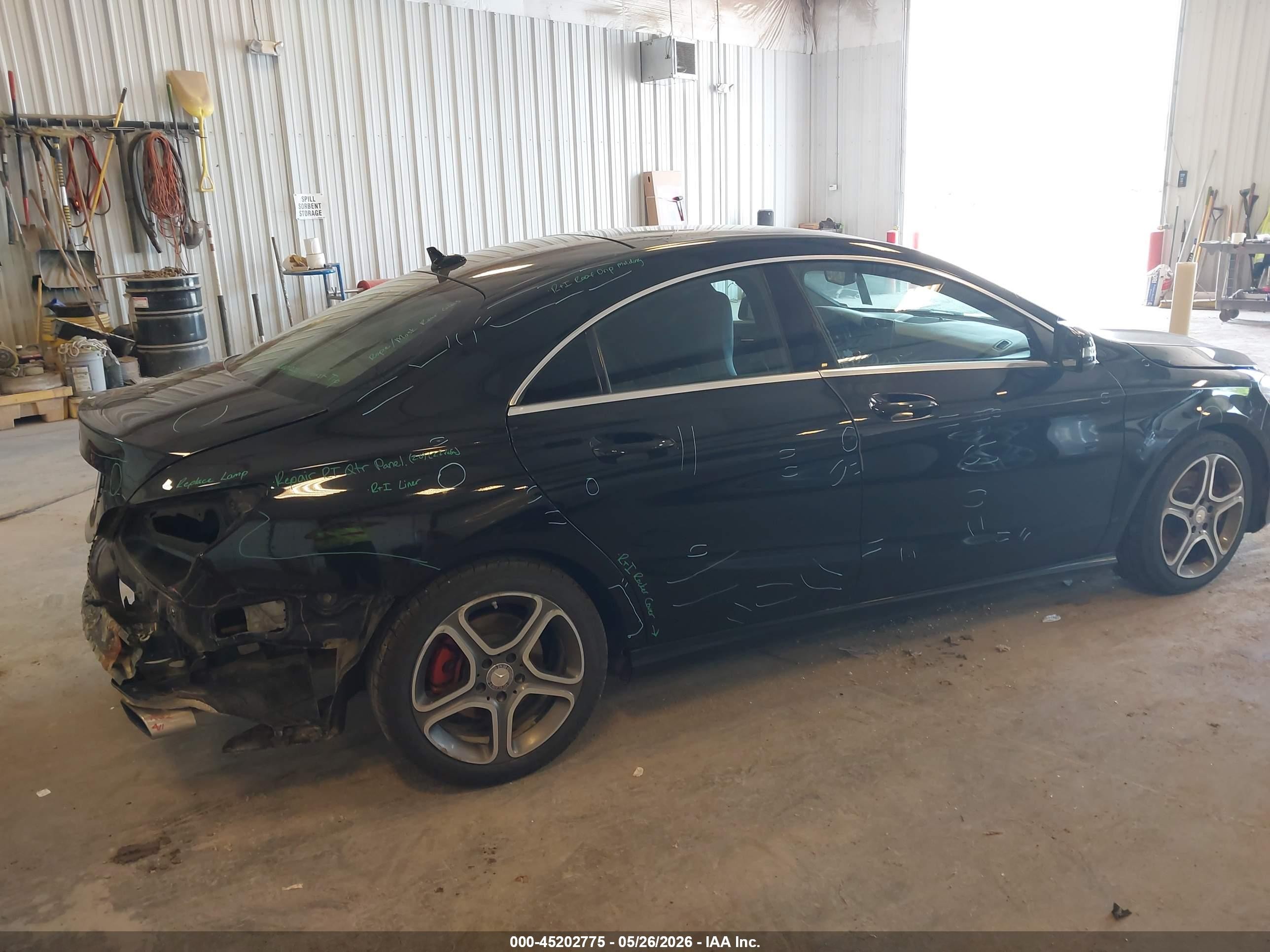 2014 Mercedes-benz Cla 250   Black vin: WDDSJ4EB6EN038890