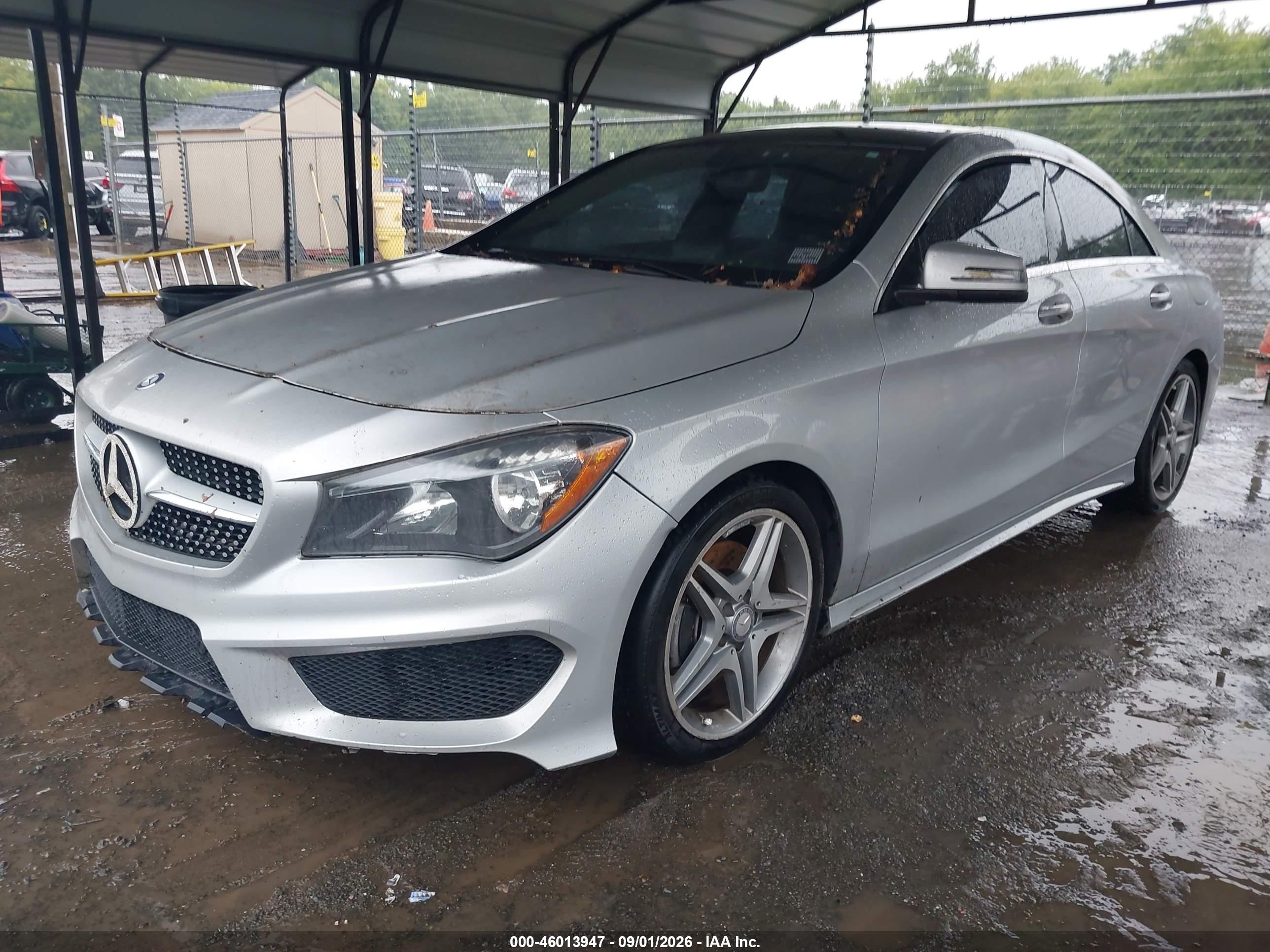 2014 Mercedes-benz Cla 250   Silver vin: WDDSJ4EB6EN049159