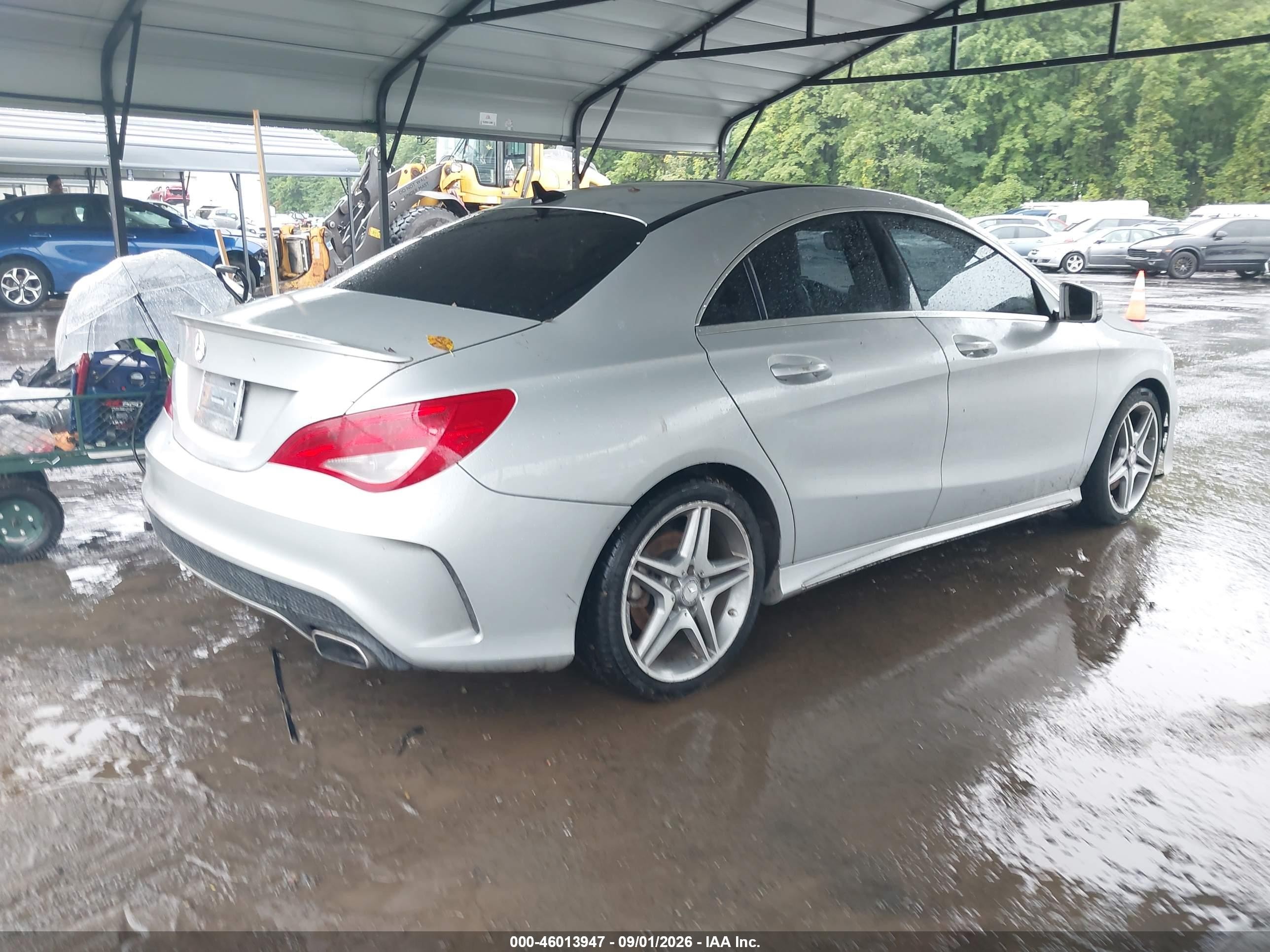 2014 Mercedes-benz Cla 250   Silver vin: WDDSJ4EB6EN049159