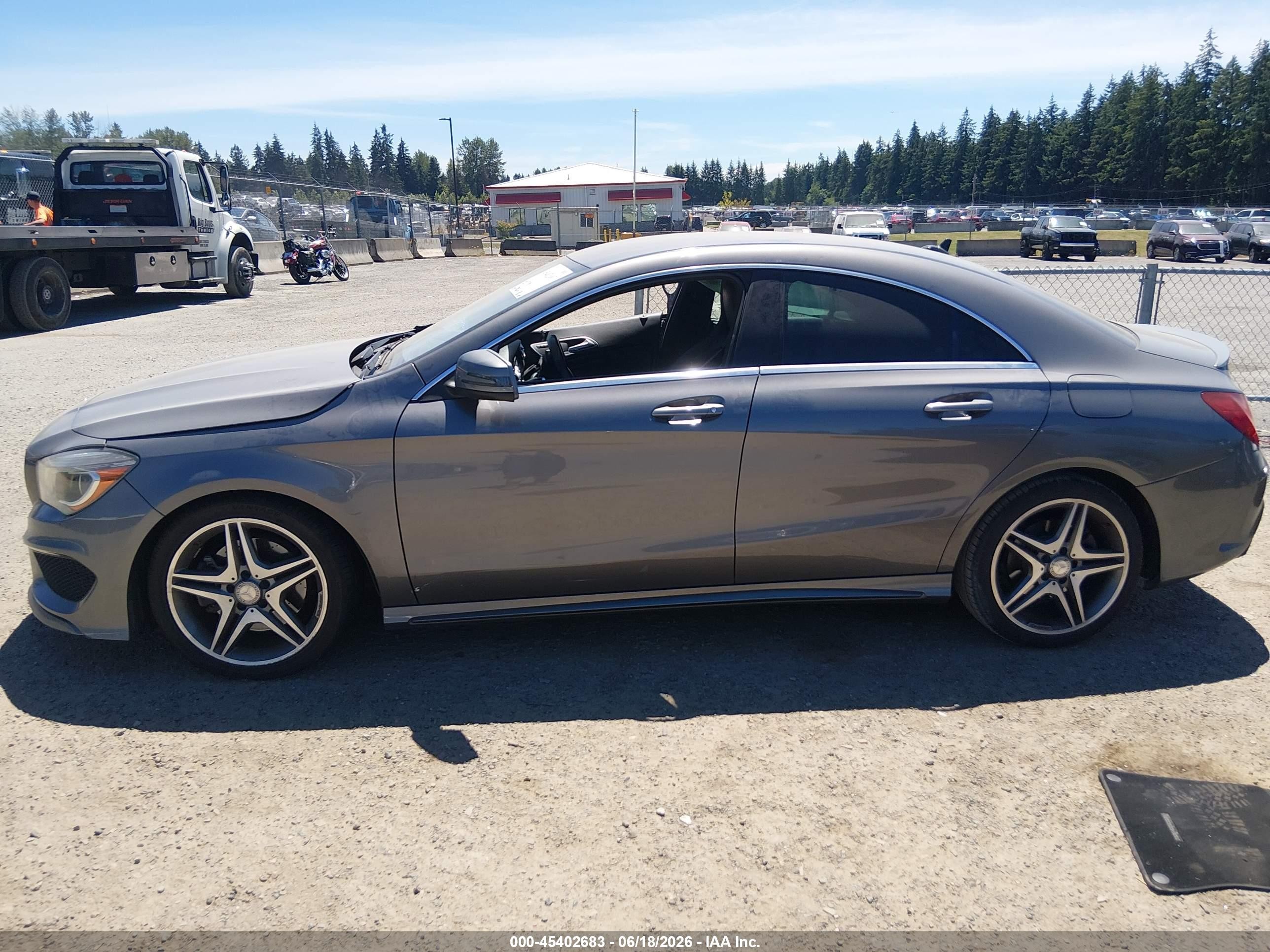 2015 Mercedes-benz Cla 250   Gray vin: WDDSJ4EB6FN201006