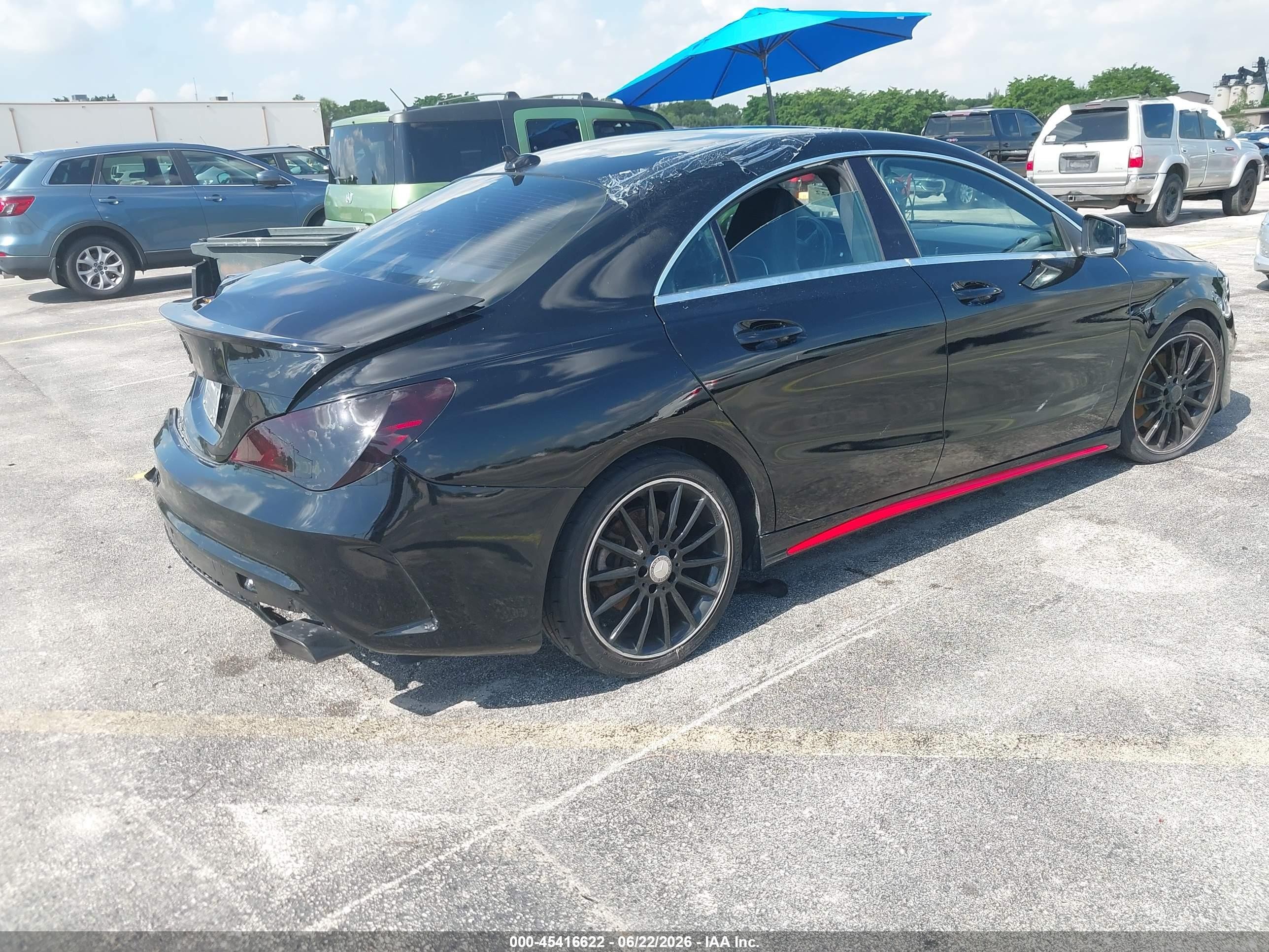 2015 Mercedes-benz Cla 250   Черный vin: WDDSJ4EB6FN222129