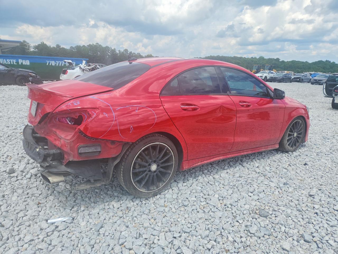 2016 Mercedes-benz Cla 250 Red vin: WDDSJ4EB6GN374896