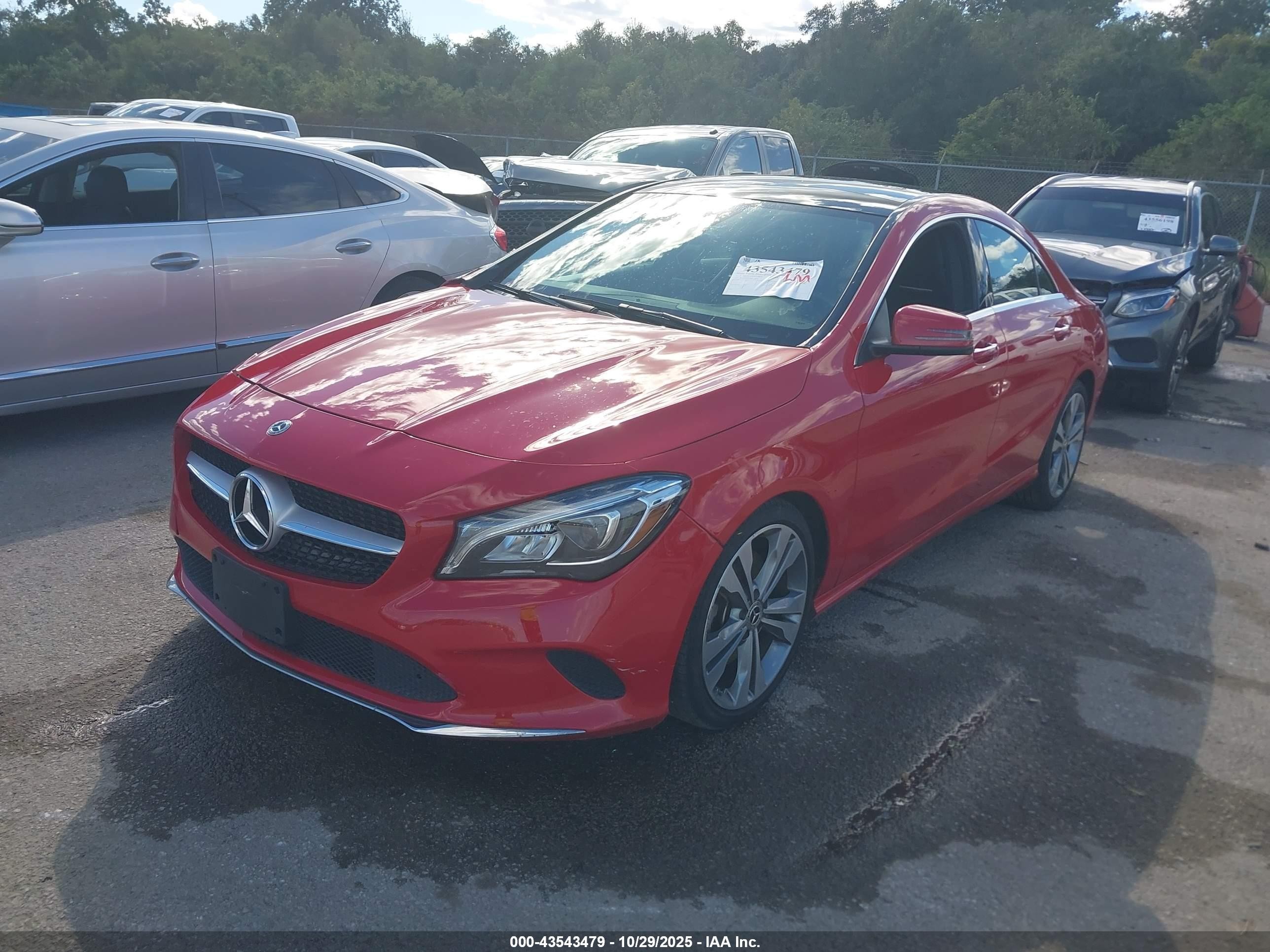 2019 Mercedes-benz Cla 250   Red vin: WDDSJ4EB6KN738436