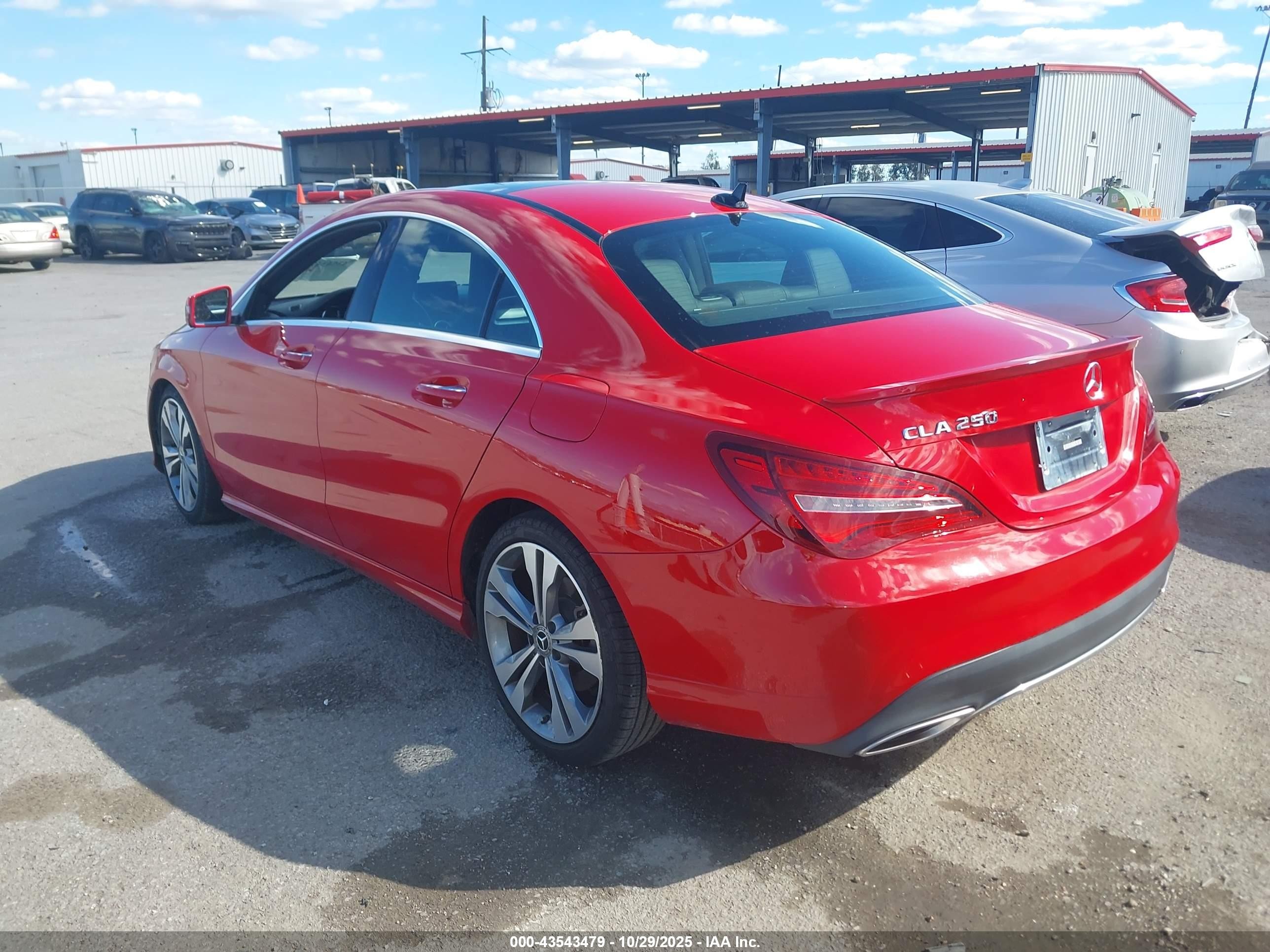 2019 Mercedes-benz Cla 250   Red vin: WDDSJ4EB6KN738436