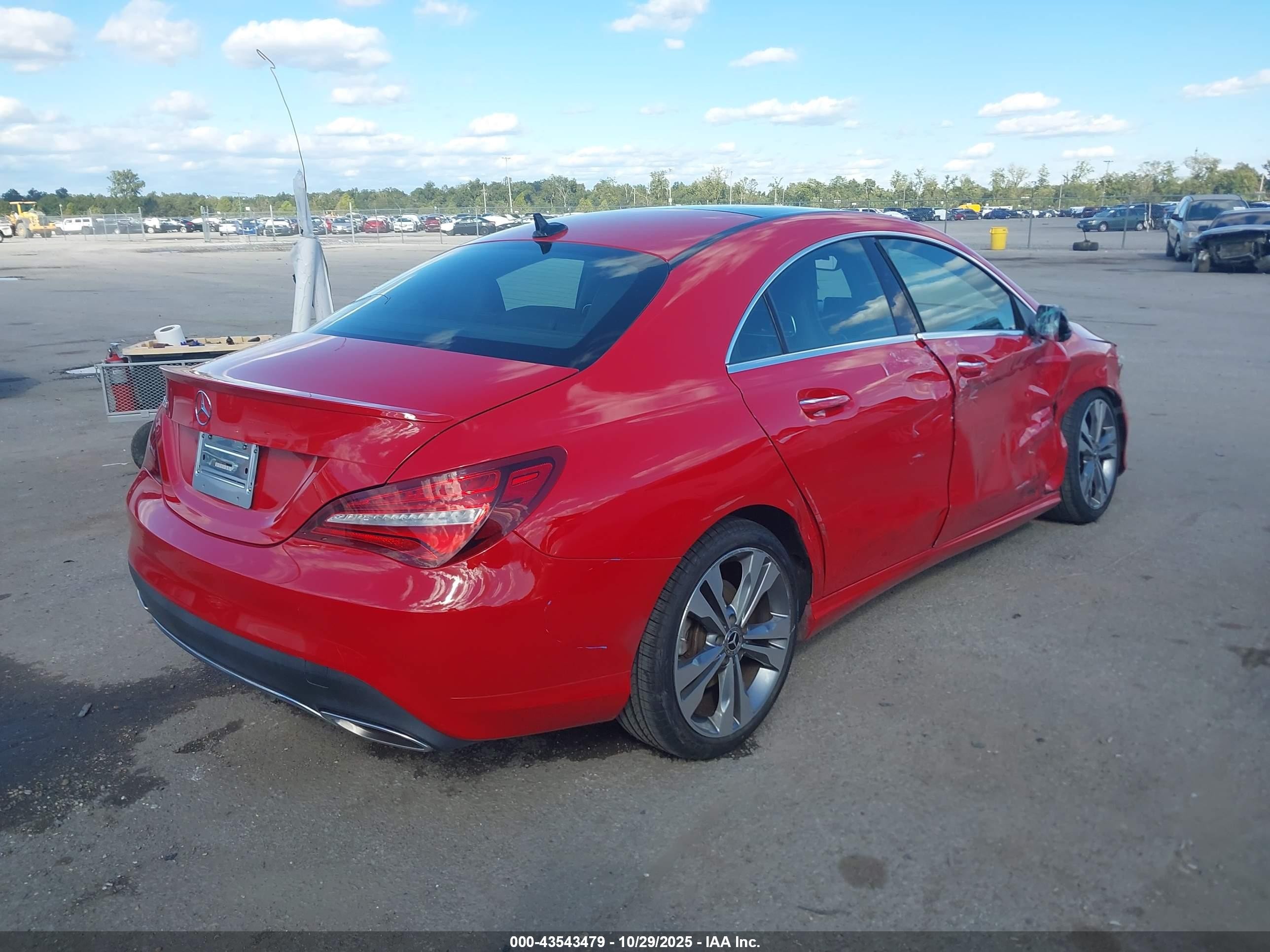 2019 Mercedes-benz Cla 250   Red vin: WDDSJ4EB6KN738436
