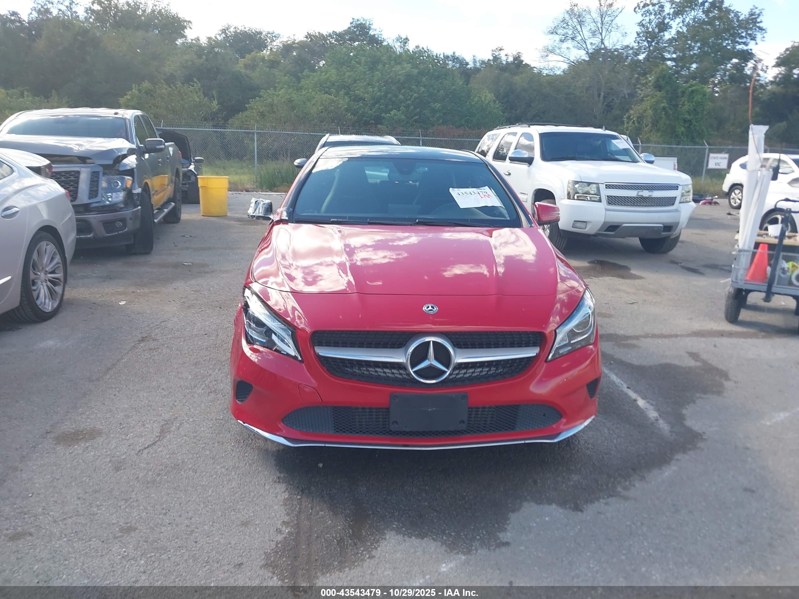 2019 Mercedes-benz Cla 250   Red vin: WDDSJ4EB6KN738436