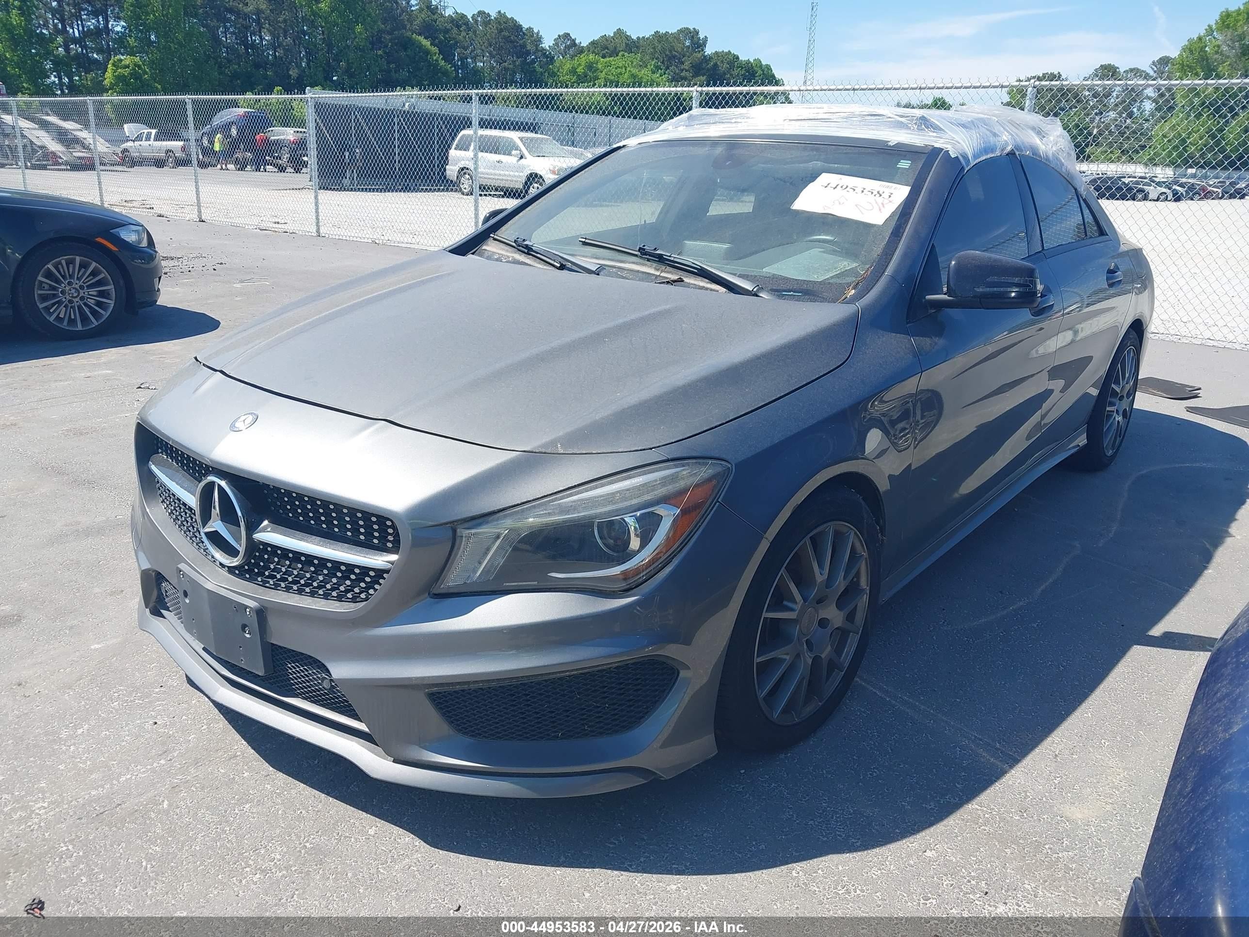 2014 Mercedes-benz Cla 250   Gray vin: WDDSJ4EB7EN025257