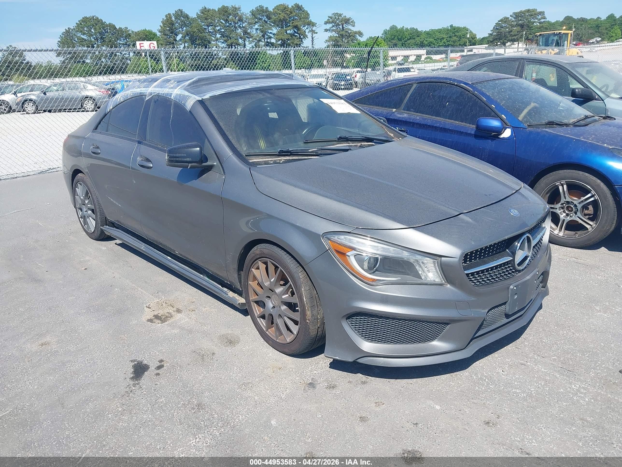 2014 Mercedes-benz Cla 250   Gray vin: WDDSJ4EB7EN025257