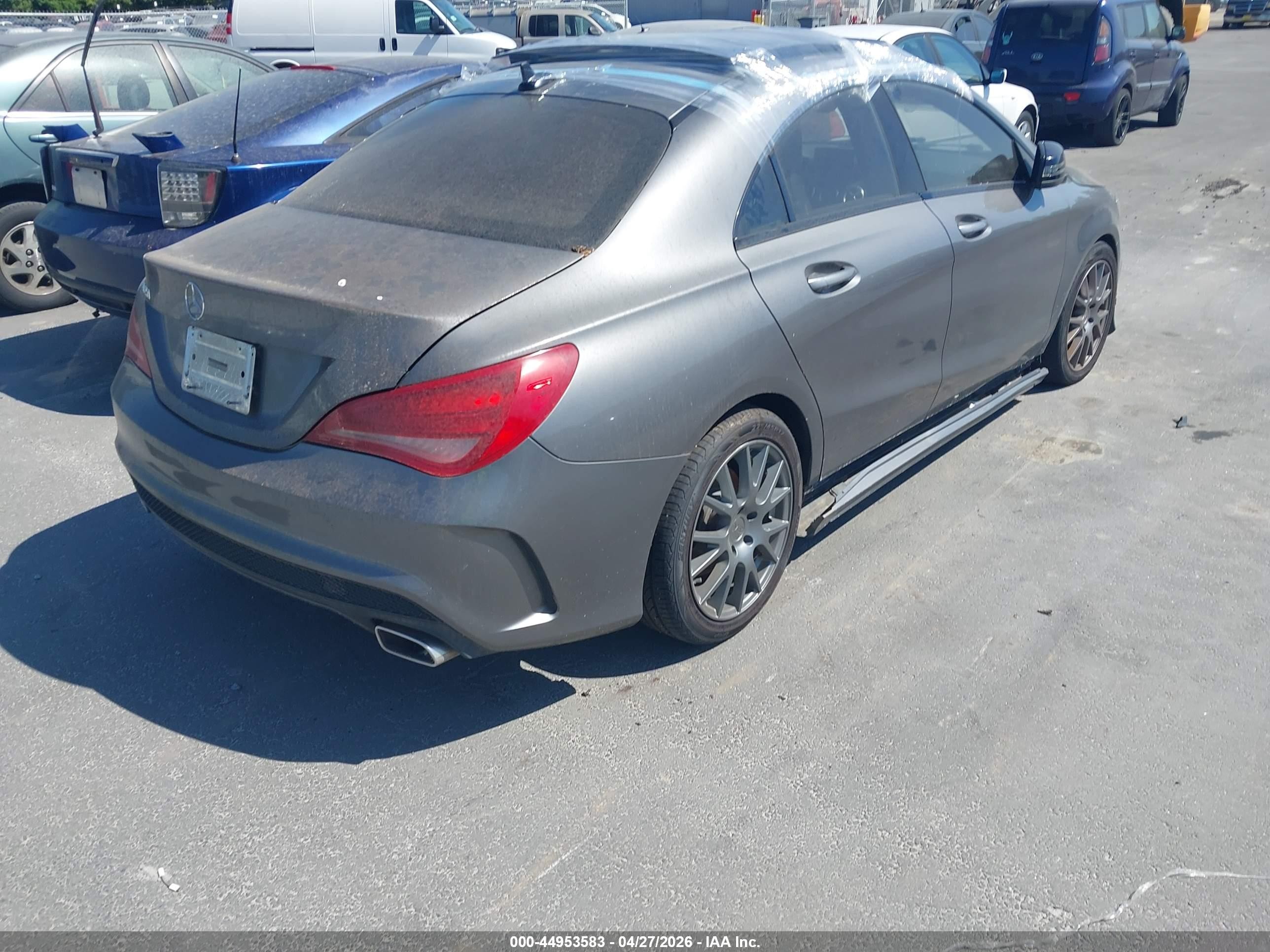 2014 Mercedes-benz Cla 250   Gray vin: WDDSJ4EB7EN025257