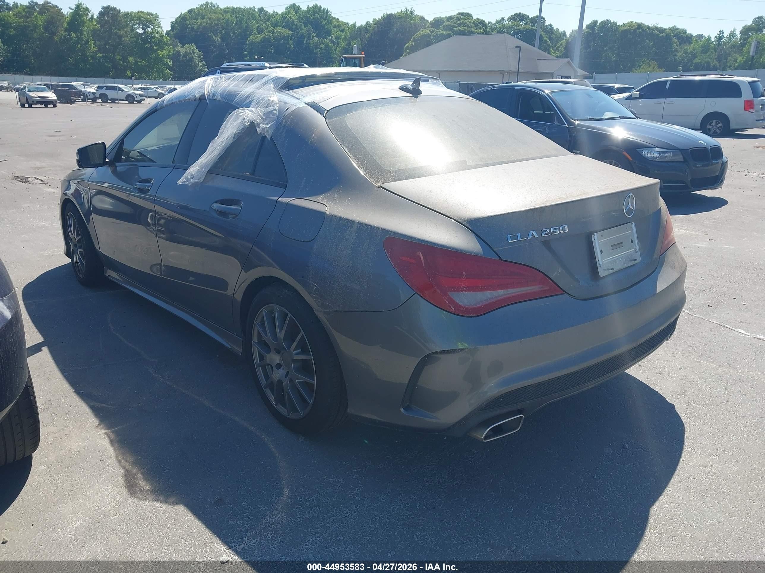 2014 Mercedes-benz Cla 250   Gray vin: WDDSJ4EB7EN025257