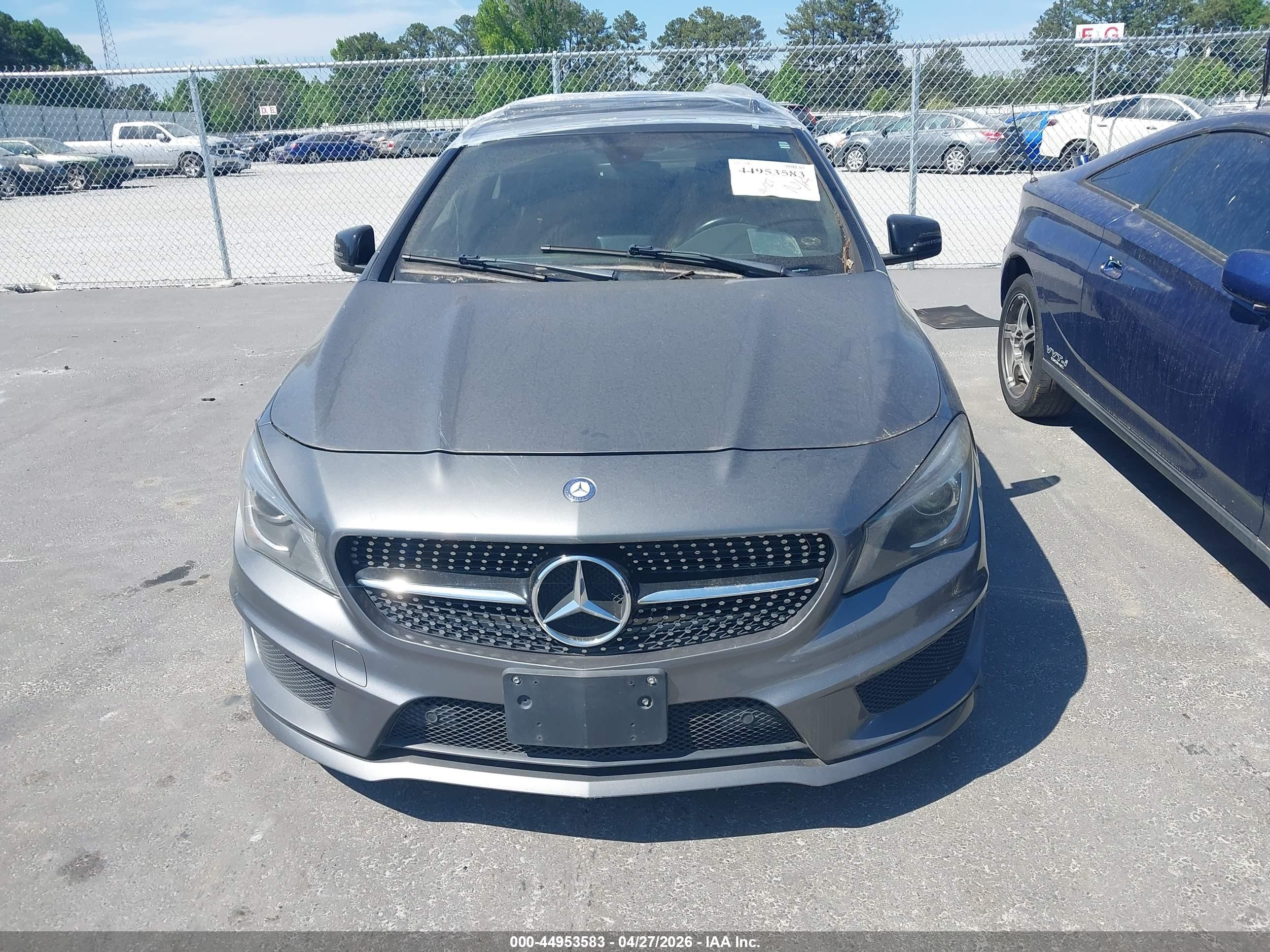 2014 Mercedes-benz Cla 250   Gray vin: WDDSJ4EB7EN025257