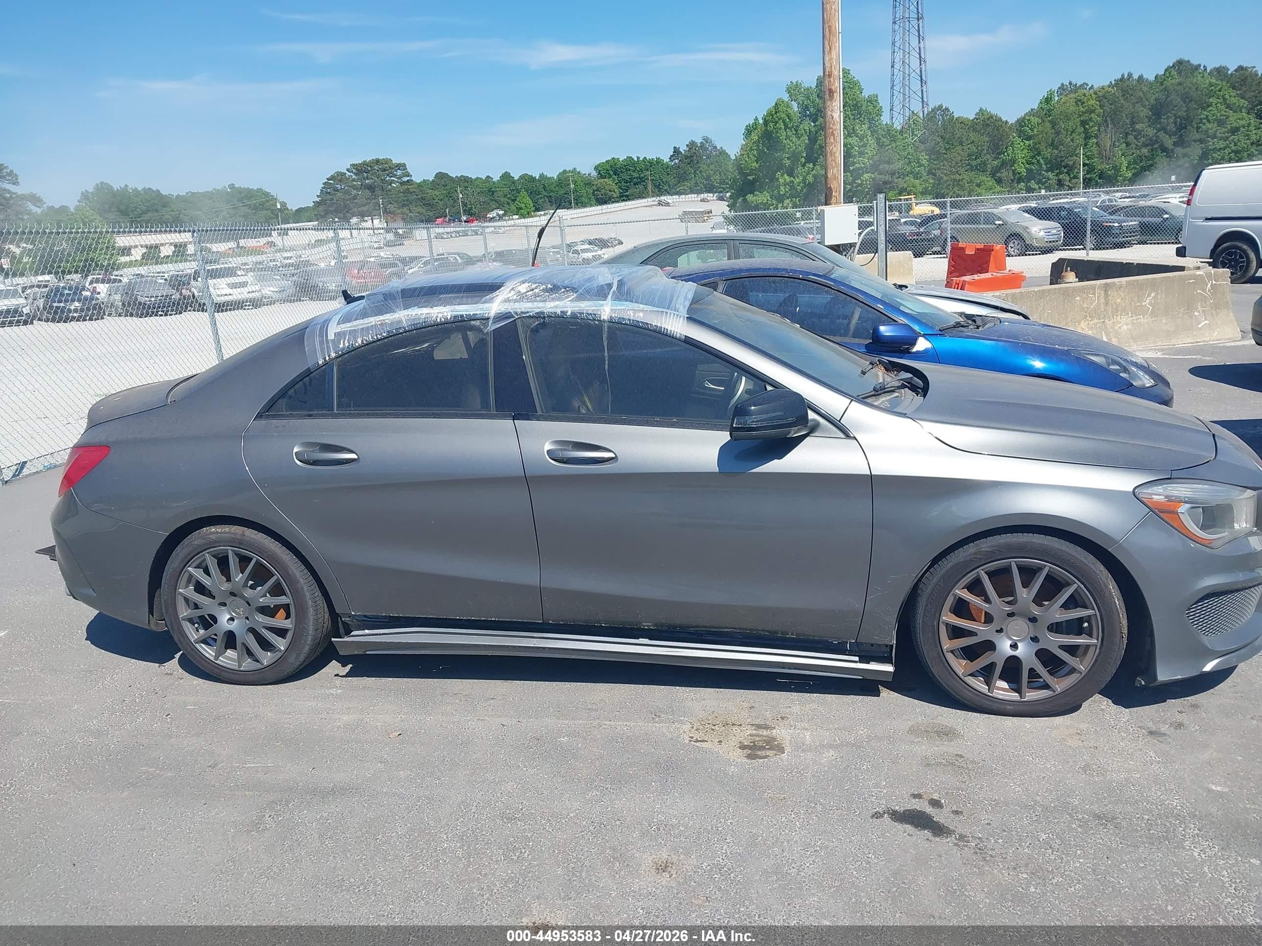 2014 Mercedes-benz Cla 250   Gray vin: WDDSJ4EB7EN025257