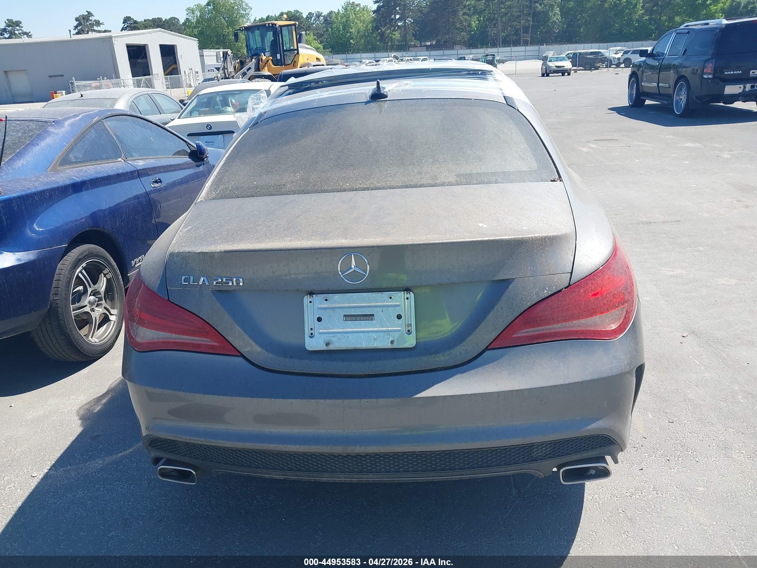 2014 Mercedes-benz Cla 250   Gray vin: WDDSJ4EB7EN025257