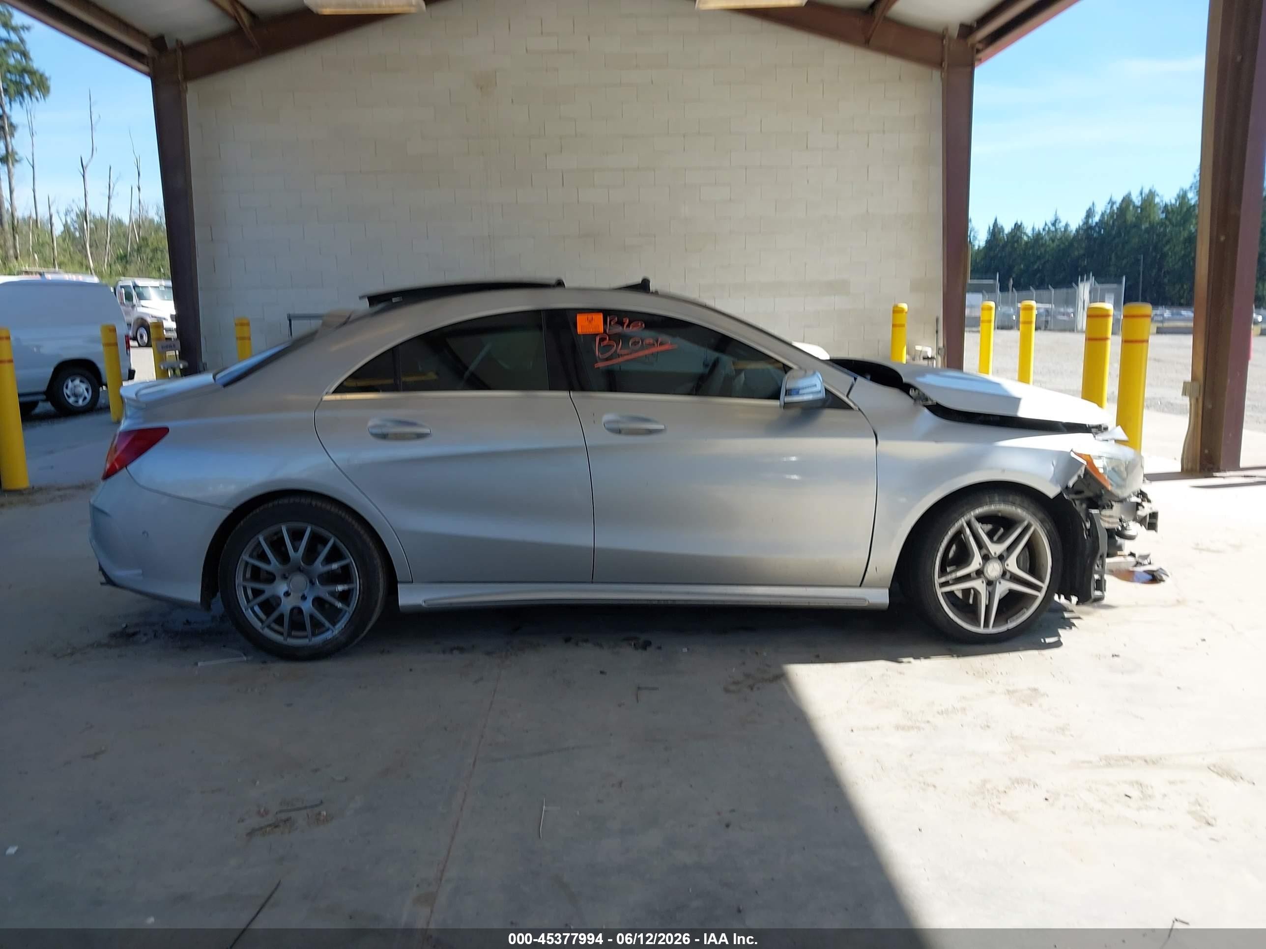 2014 Mercedes-benz Cla 250   Silver vin: WDDSJ4EB7EN056735