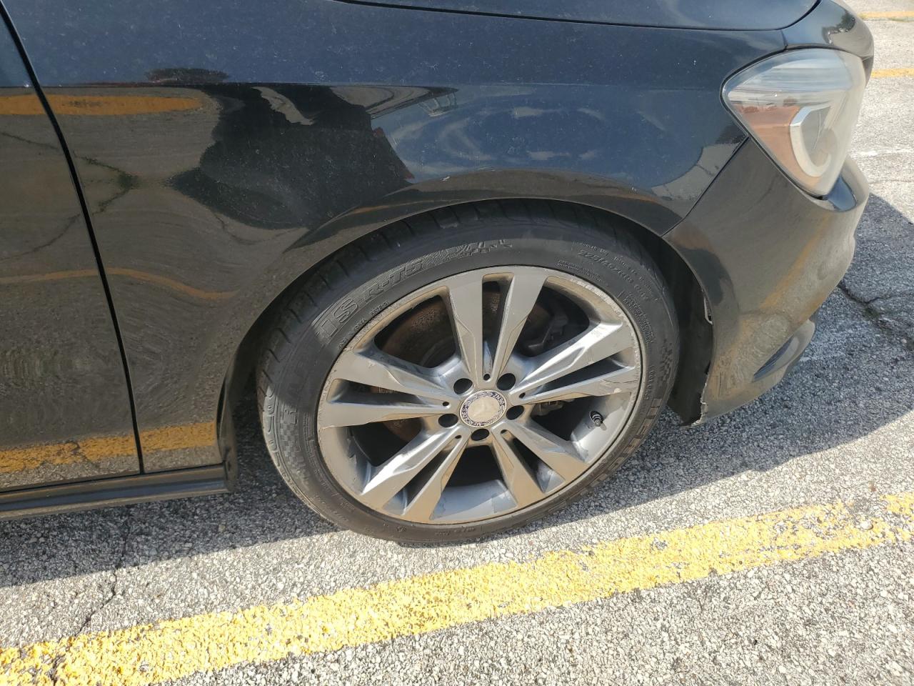 2014 Mercedes-benz Cla 250 Black vin: WDDSJ4EB7EN066004 Damage: Right Front Wheel, Curb Rash, > 12 Inches