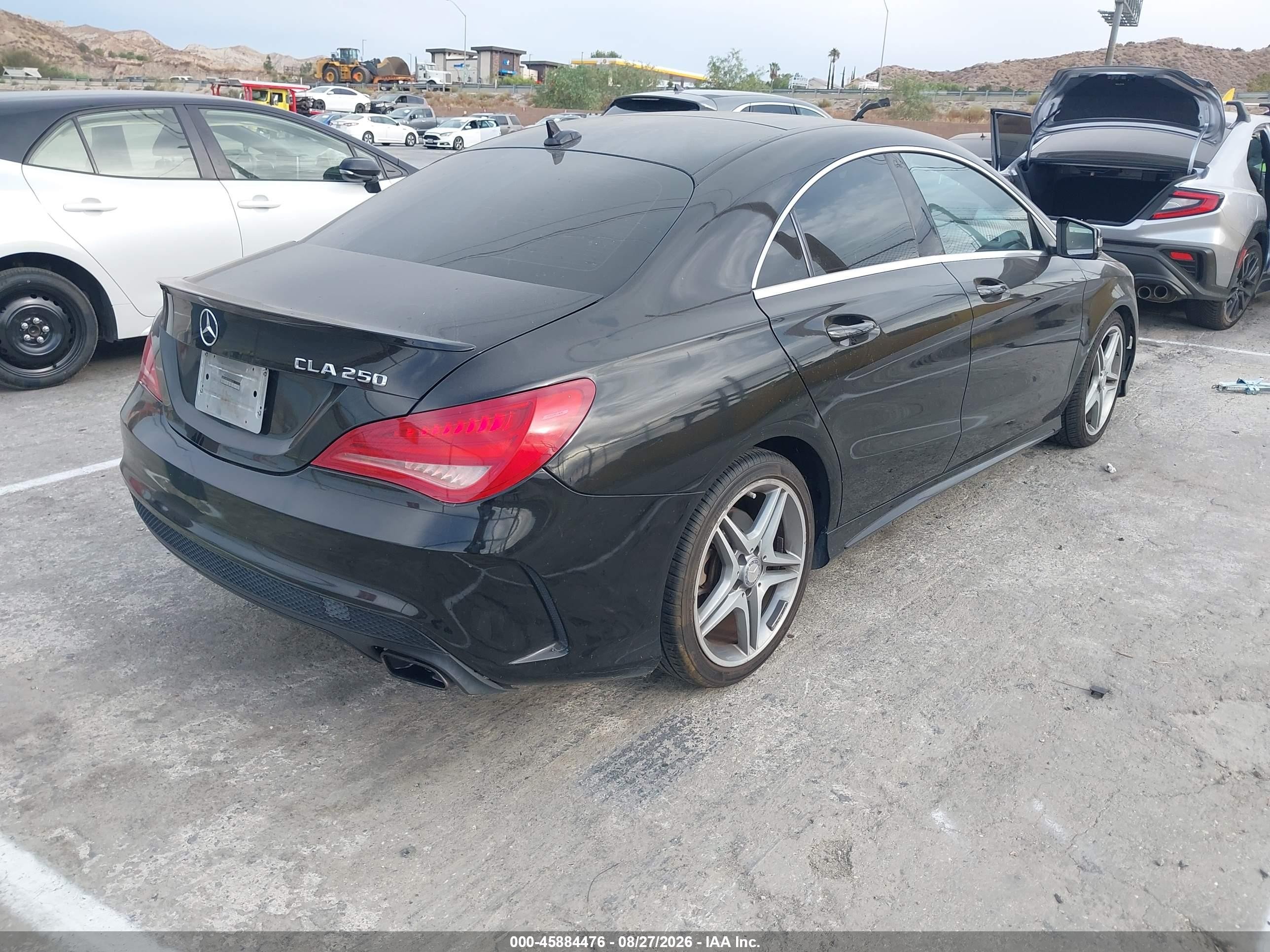 2014 Mercedes-benz Cla 250 Black vin: WDDSJ4EB7EN085670