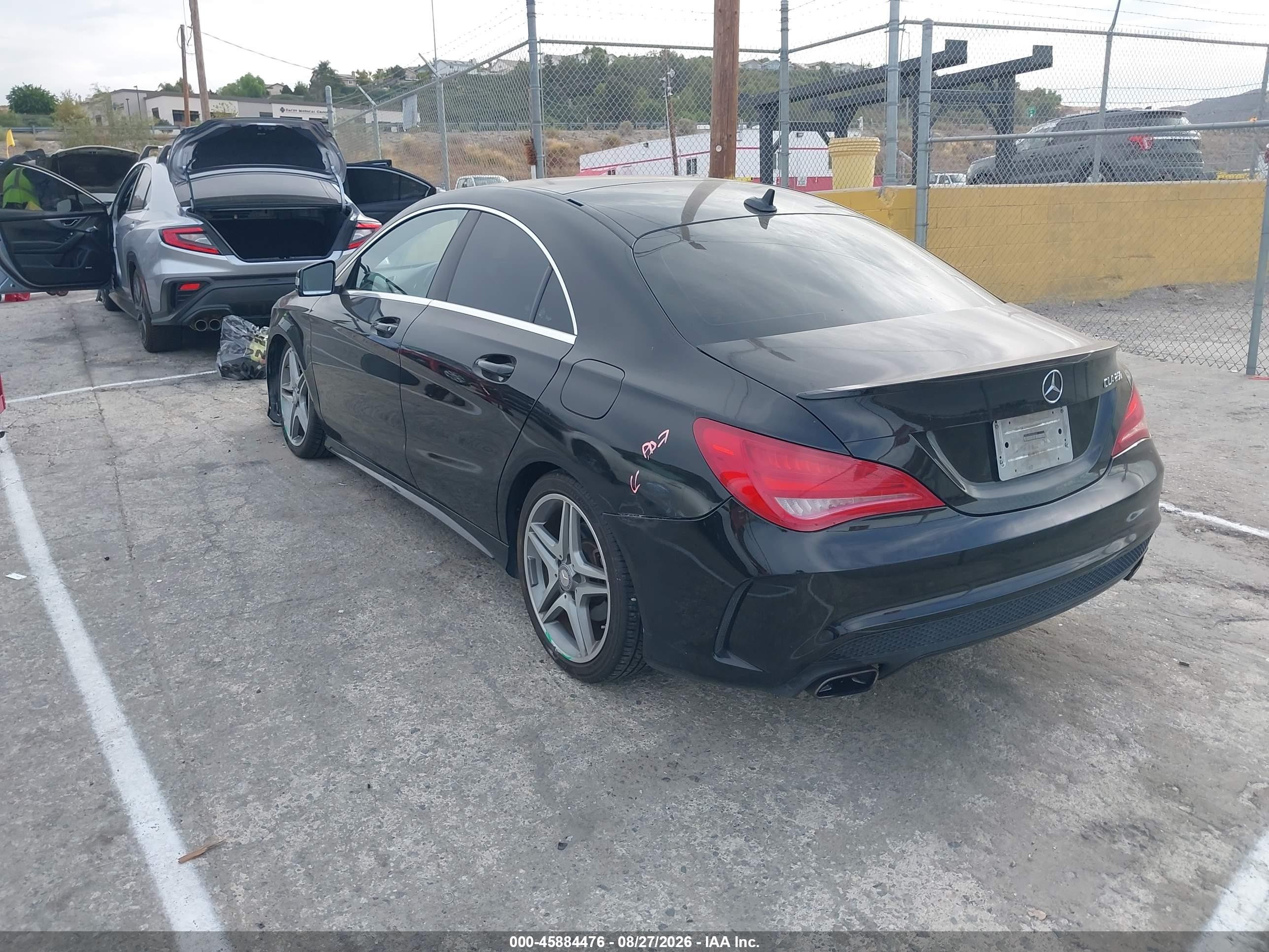 2014 Mercedes-benz Cla 250 Black vin: WDDSJ4EB7EN085670