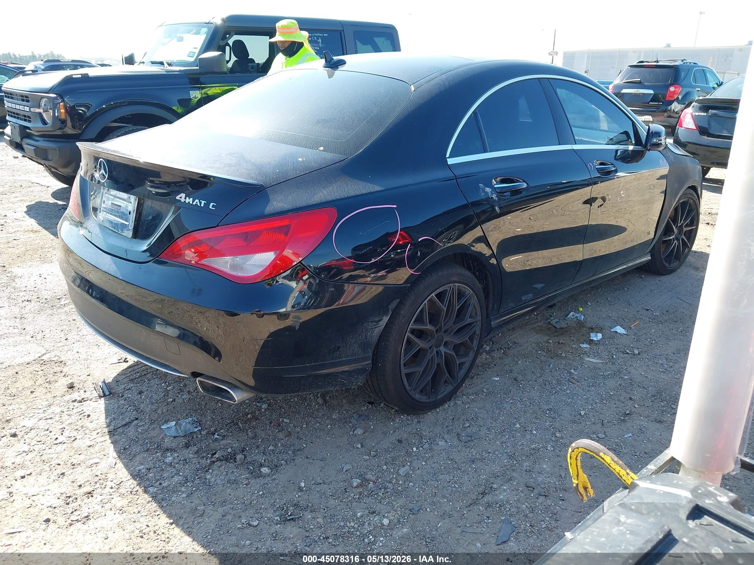 2015 Mercedes-benz Cla 250   Black vin: WDDSJ4EB7FN213522