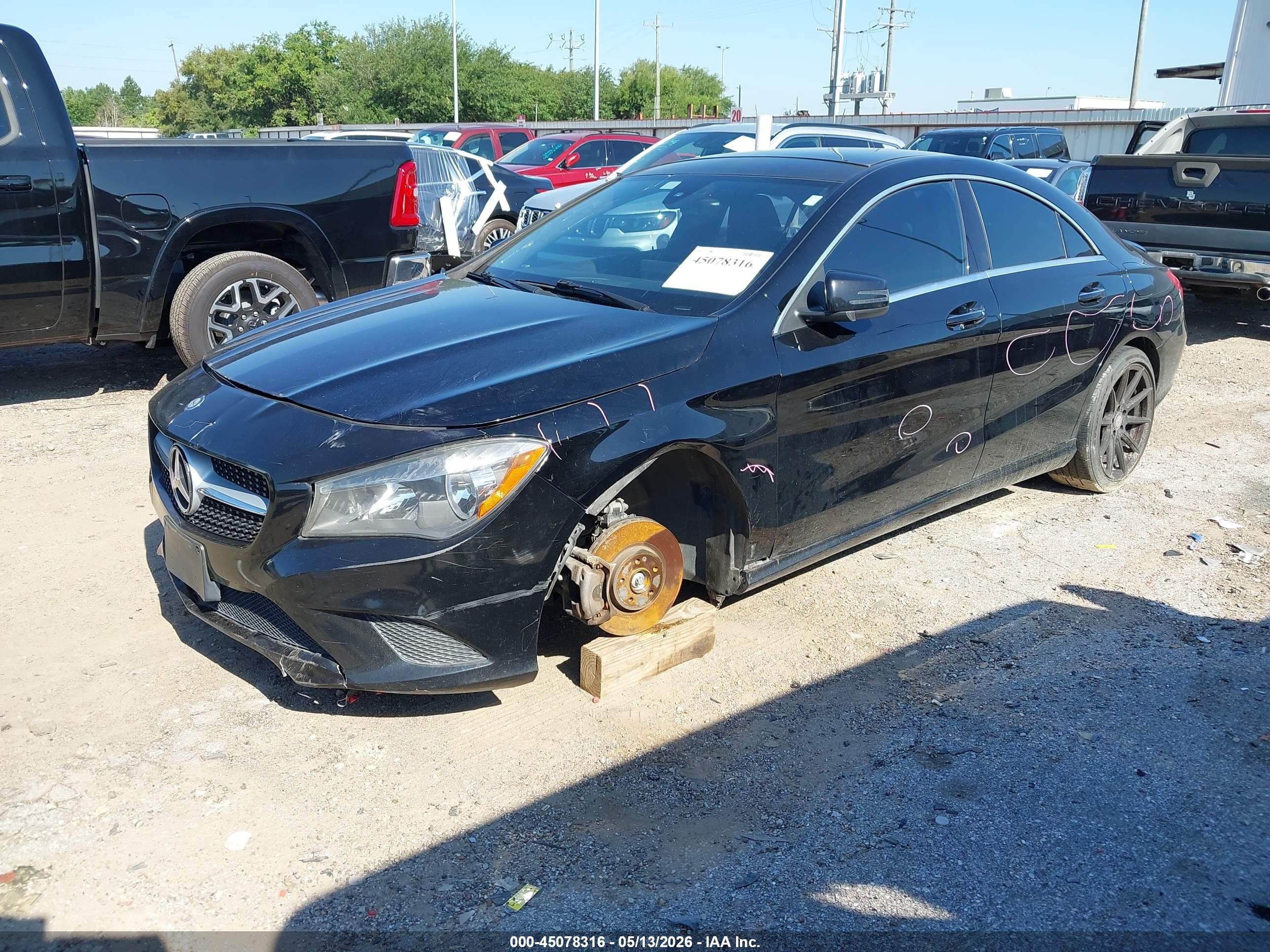 2015 Mercedes-benz Cla 250   Black vin: WDDSJ4EB7FN213522