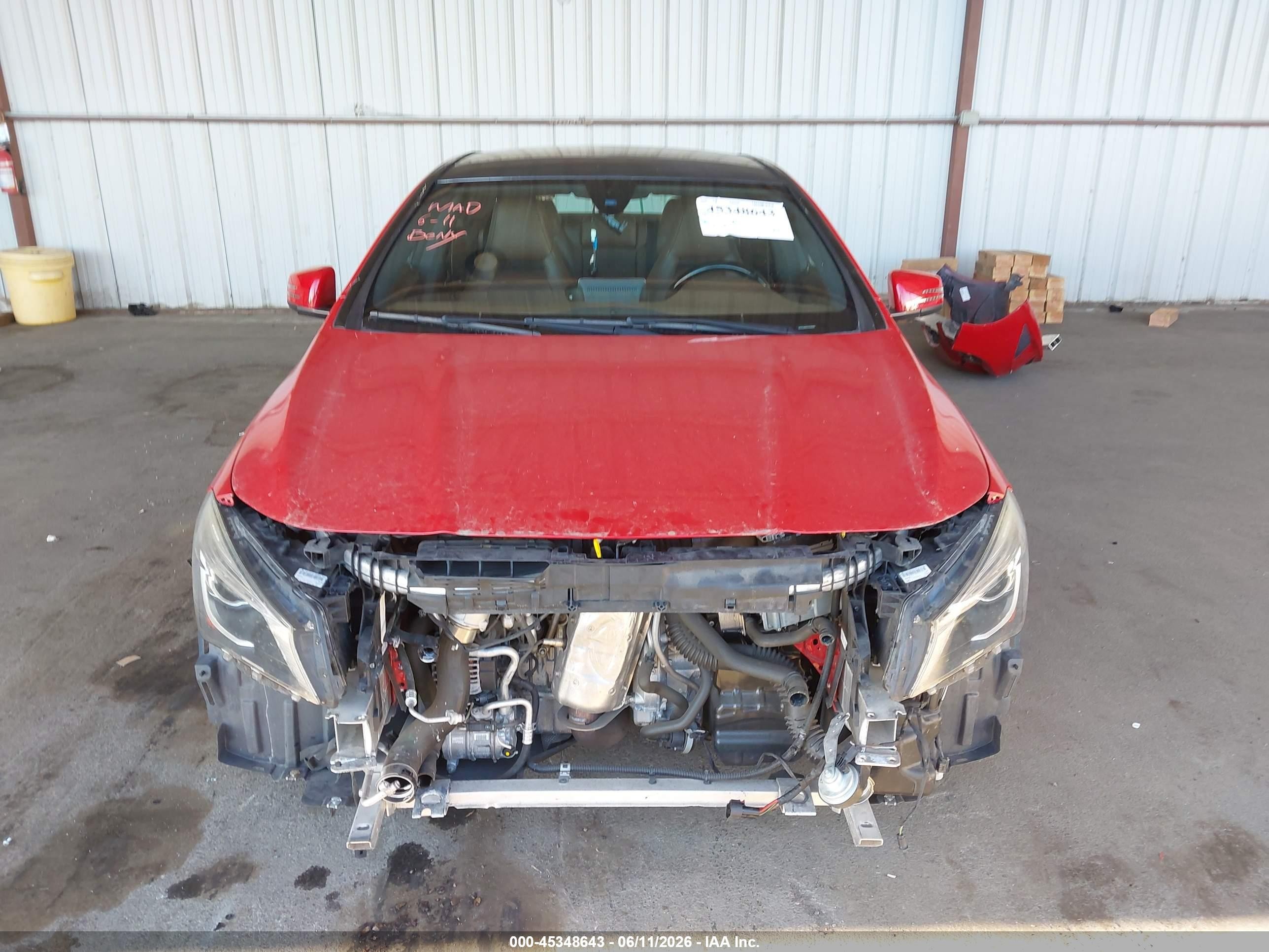 2015 Mercedes-benz Cla 250   Red vin: WDDSJ4EB7FN228683