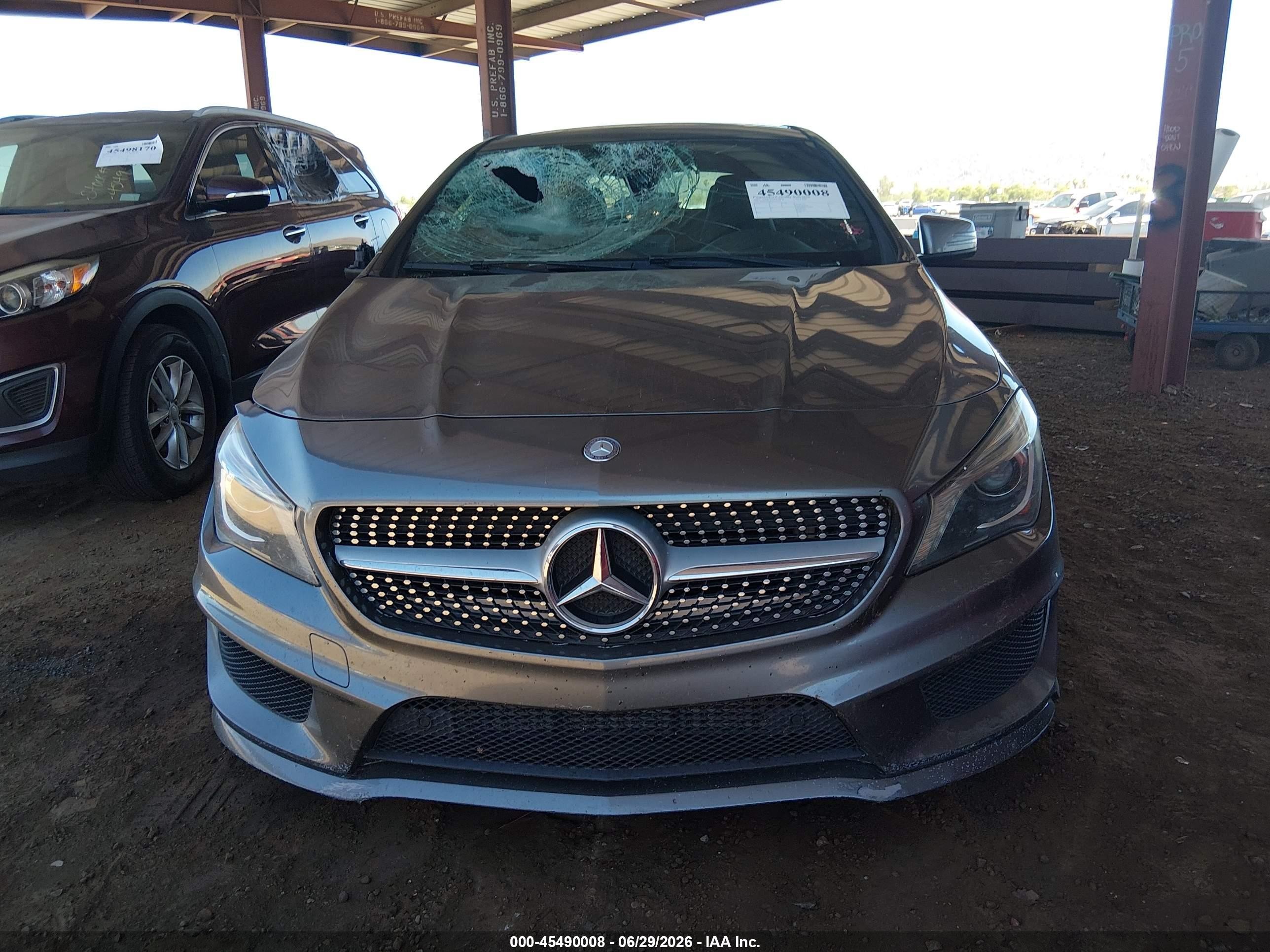2015 Mercedes-benz Cla 250   Gray vin: WDDSJ4EB7FN271629