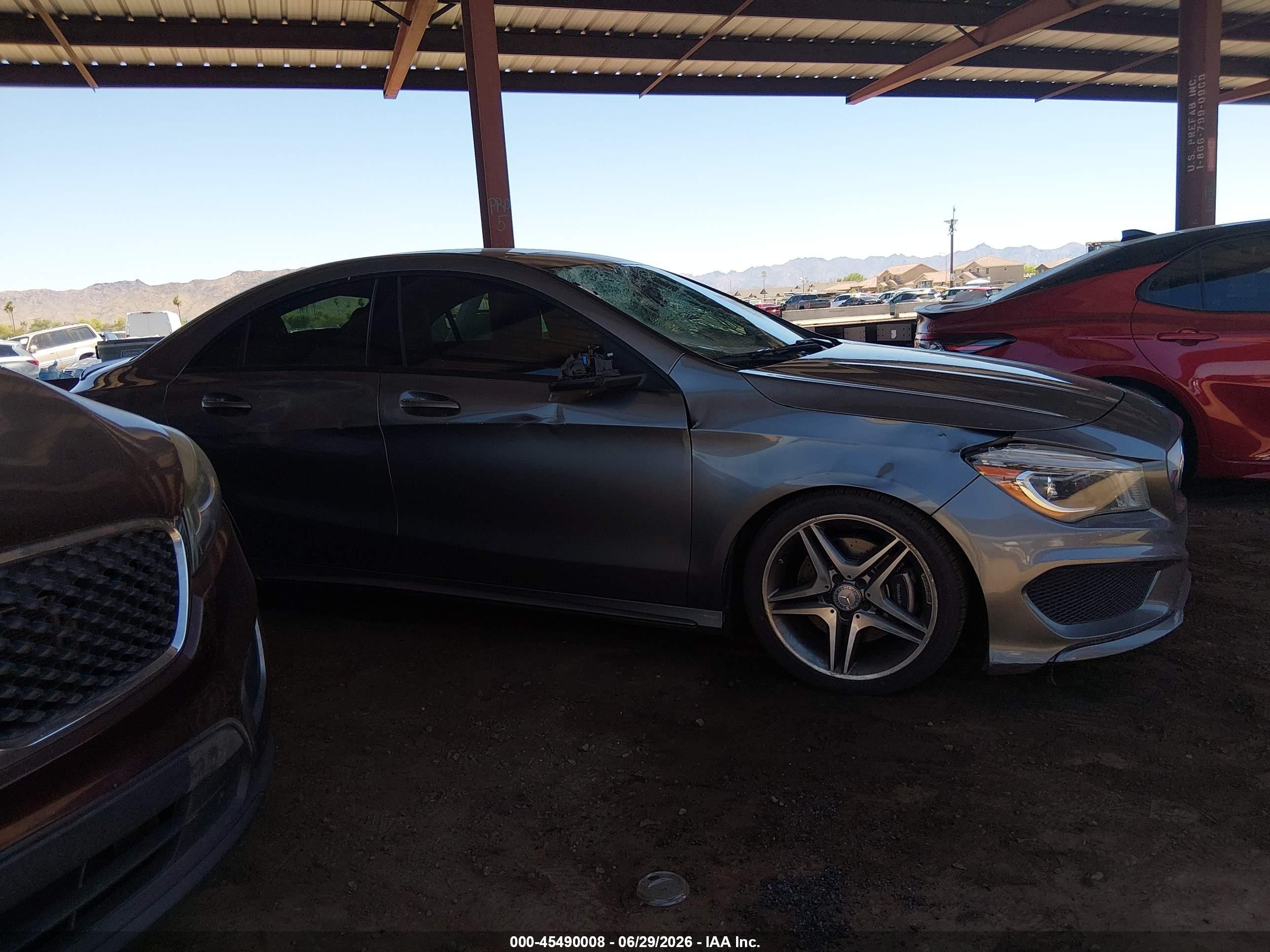 2015 Mercedes-benz Cla 250   Gray vin: WDDSJ4EB7FN271629