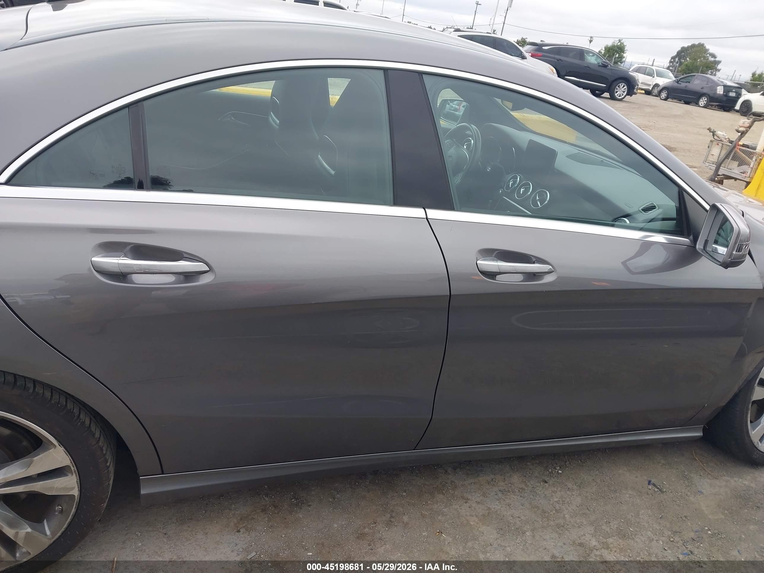 2019 Mercedes-benz Cla 250   Gray vin: WDDSJ4EB7KN699534