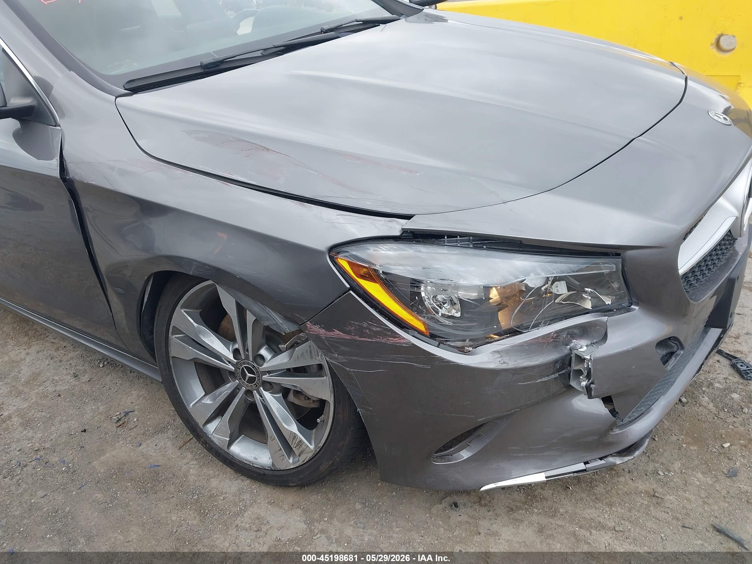 2019 Mercedes-benz Cla 250   Gray vin: WDDSJ4EB7KN699534