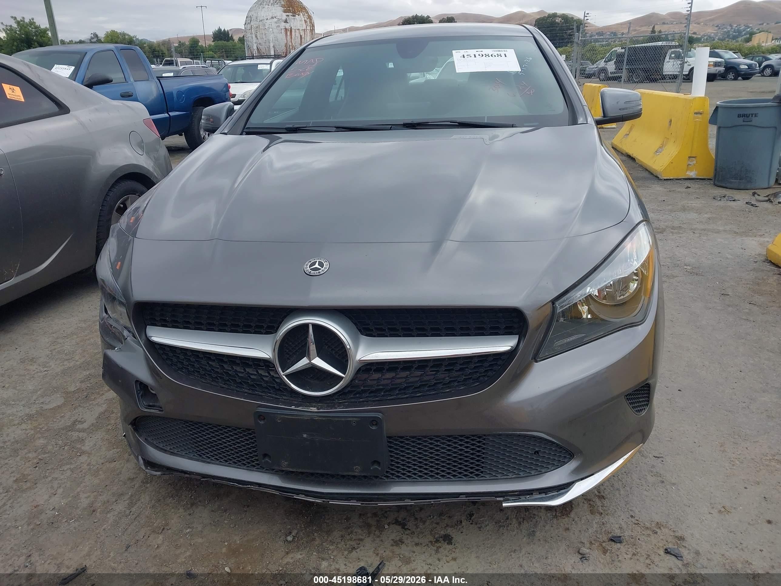 2019 Mercedes-benz Cla 250   Gray vin: WDDSJ4EB7KN699534
