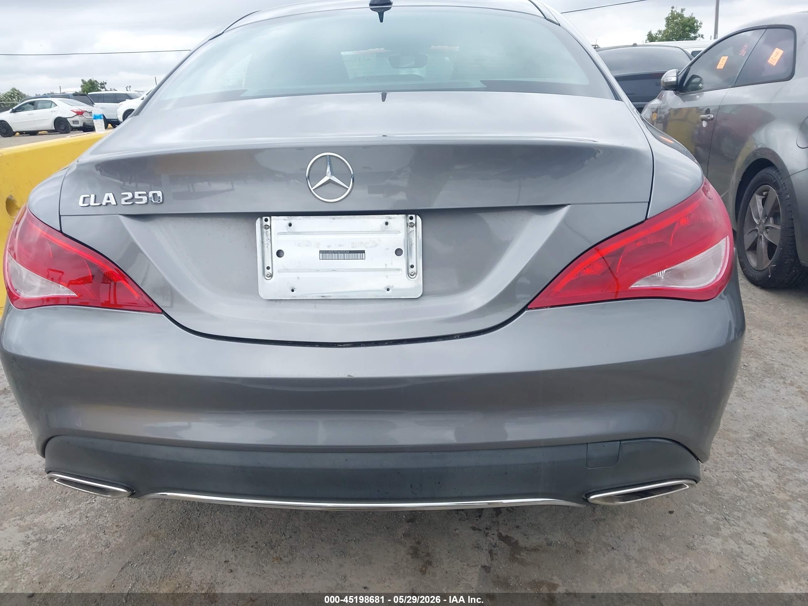 2019 Mercedes-benz Cla 250   Gray vin: WDDSJ4EB7KN699534
