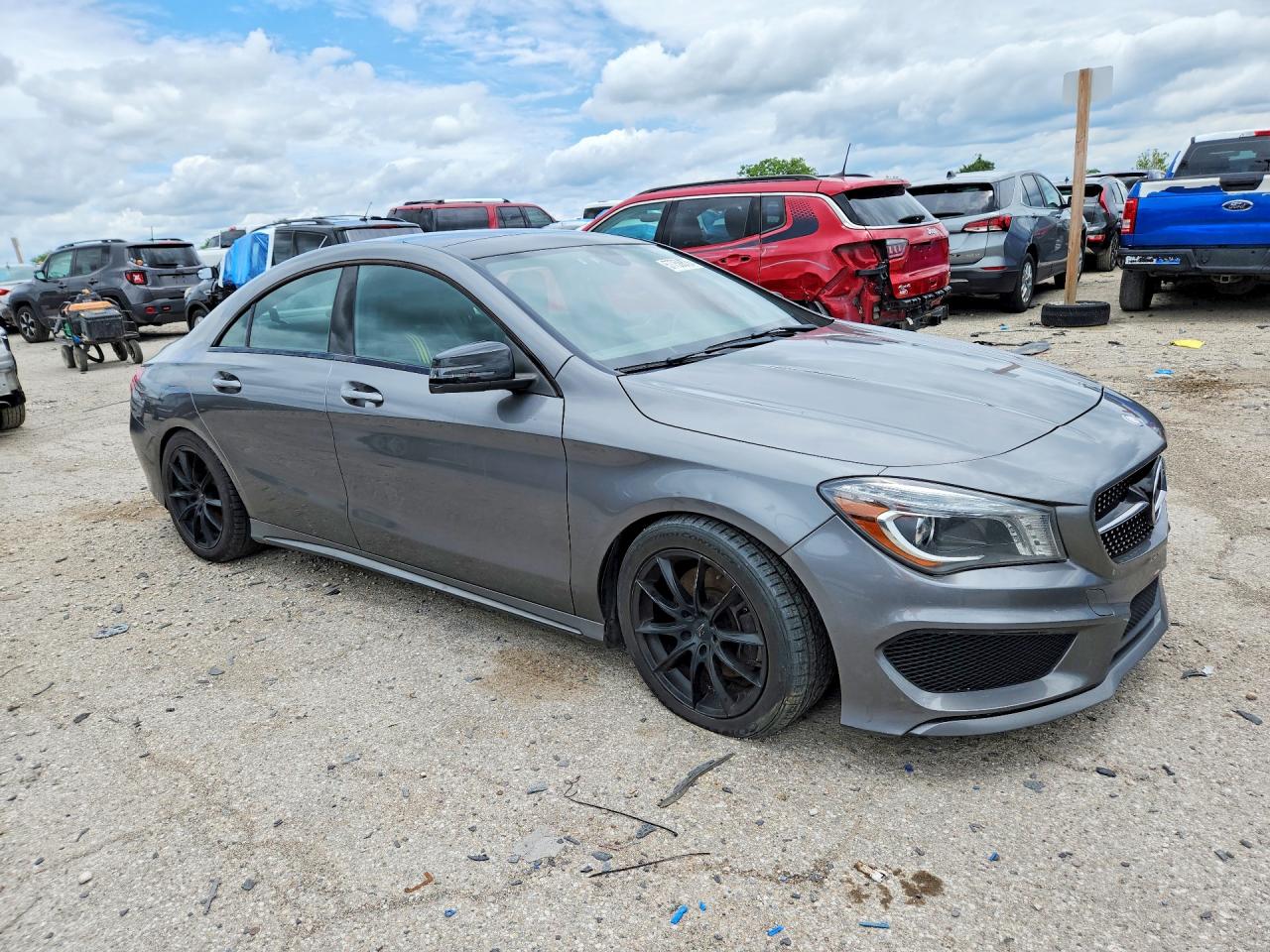 2014 Mercedes-benz Cla 250 Gray vin: WDDSJ4EB8EN028085
