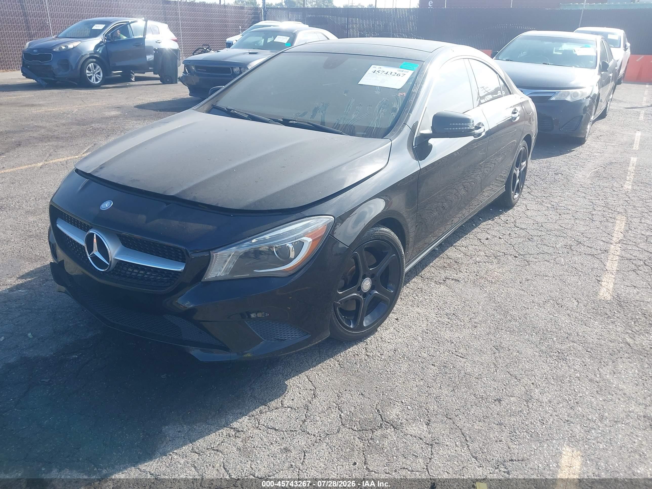 2014 Mercedes-benz Cla 250   Black vin: WDDSJ4EB8EN035148