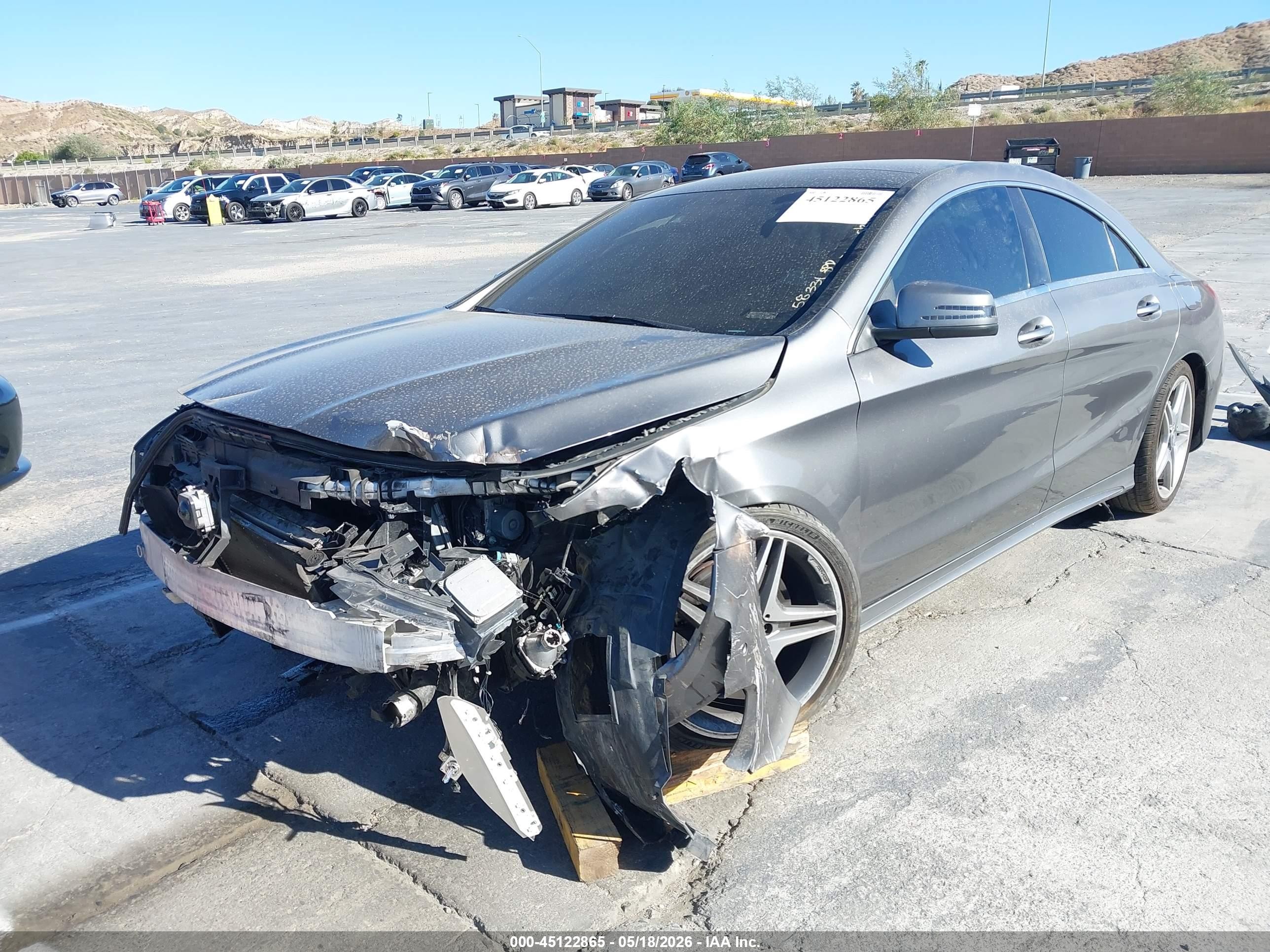 2014 Mercedes-benz Cla 250   Gray vin: WDDSJ4EB8EN047459