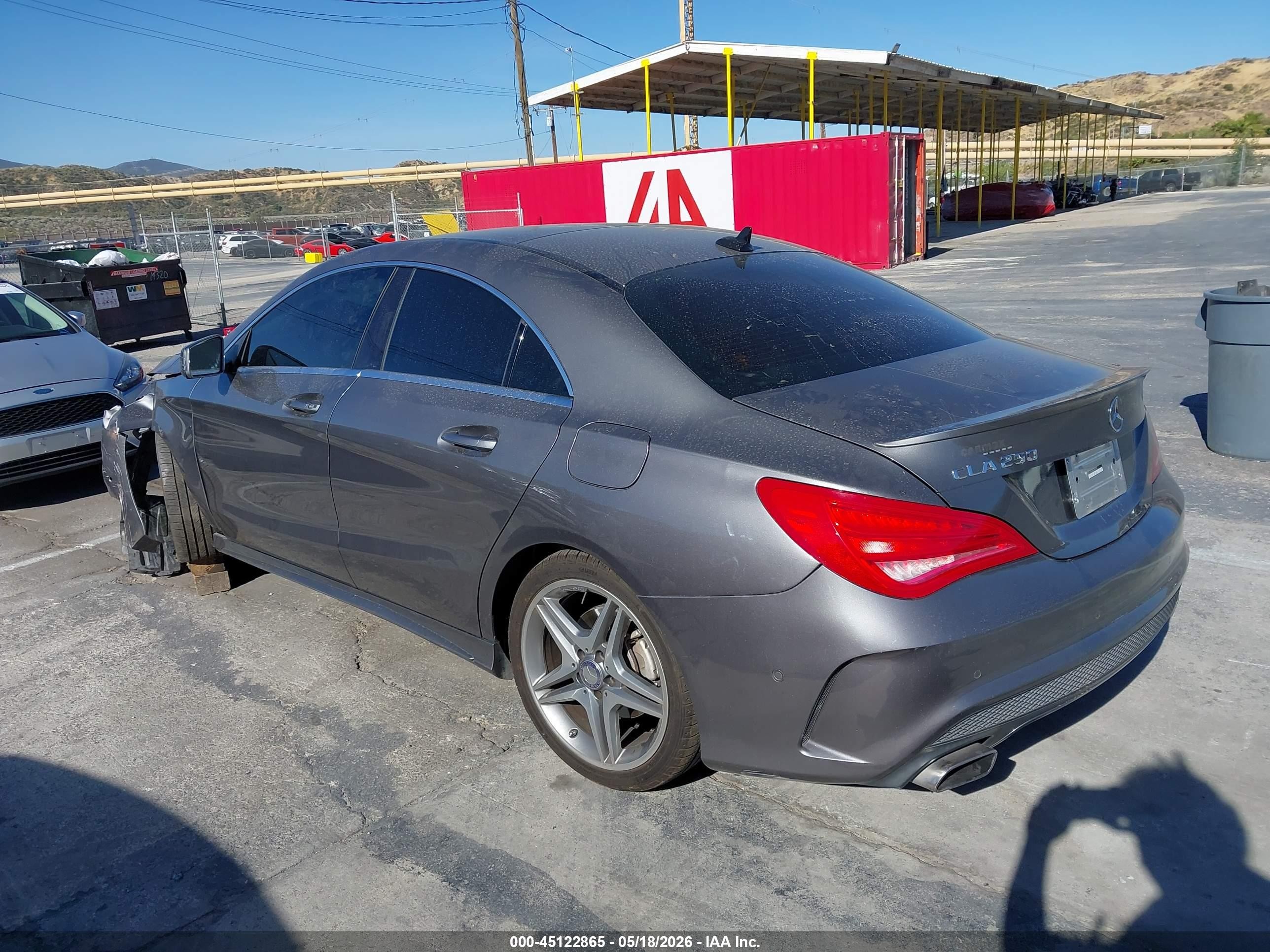 2014 Mercedes-benz Cla 250   Gray vin: WDDSJ4EB8EN047459
