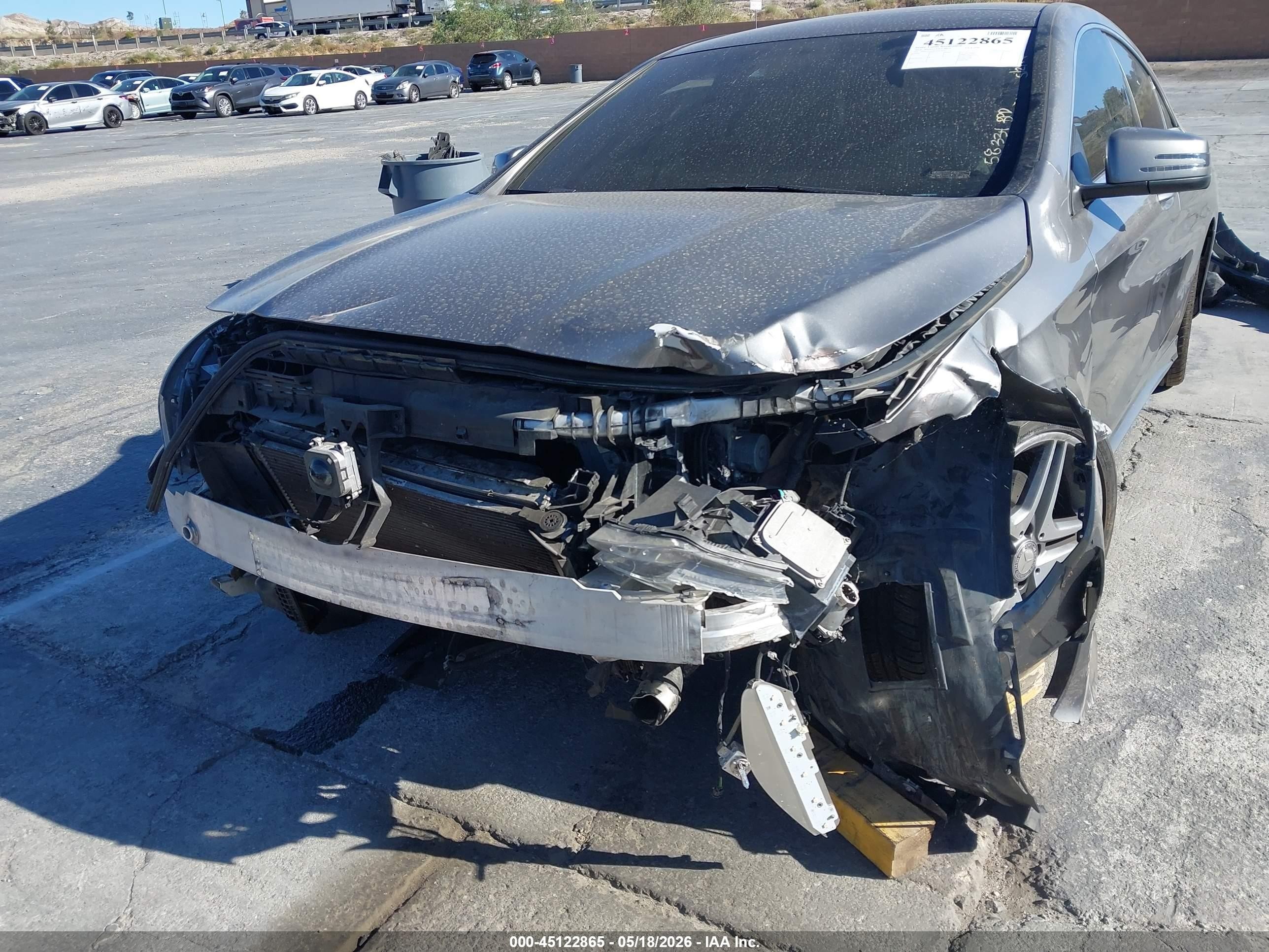 2014 Mercedes-benz Cla 250   Gray vin: WDDSJ4EB8EN047459