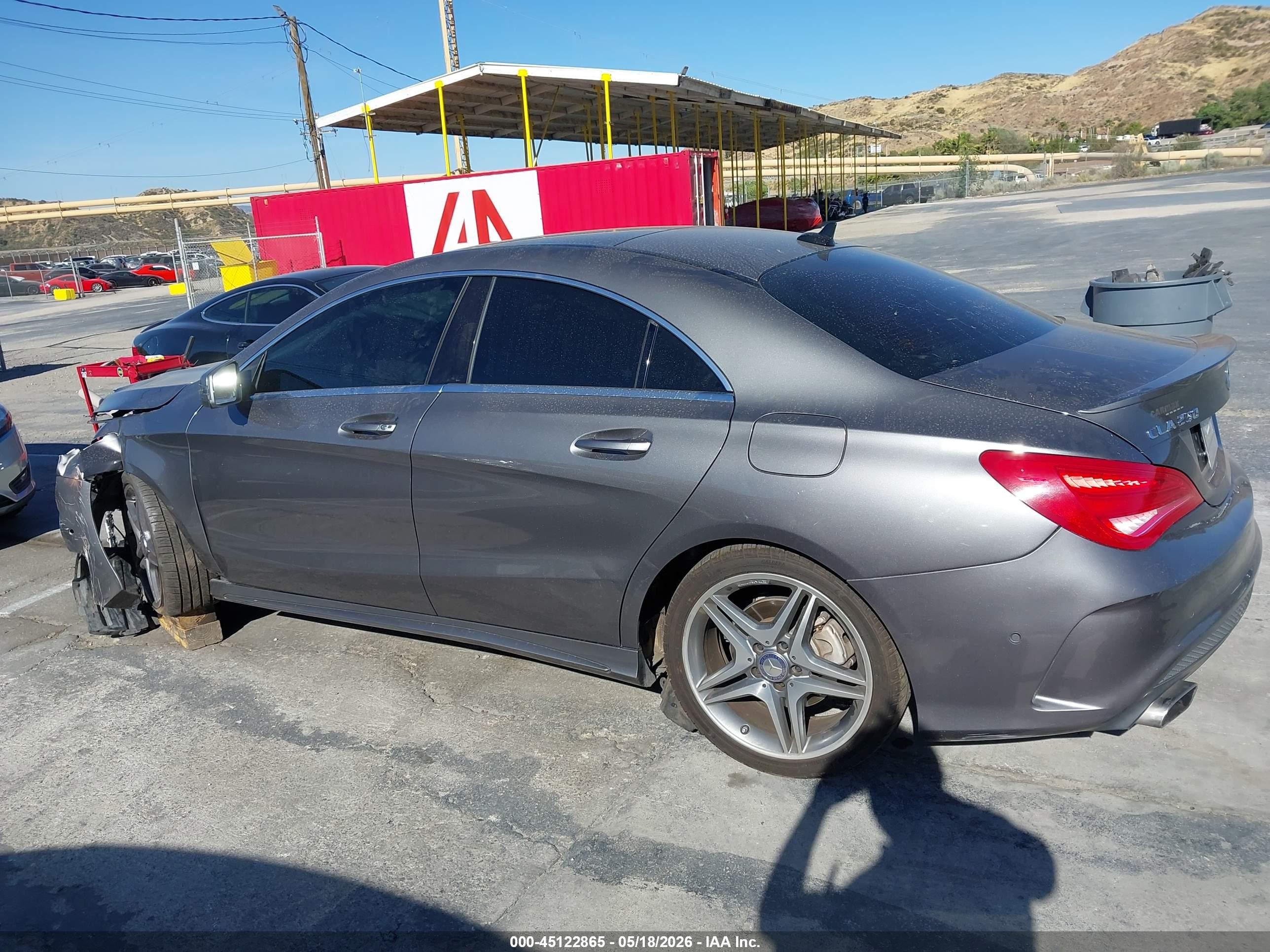 2014 Mercedes-benz Cla 250   Gray vin: WDDSJ4EB8EN047459
