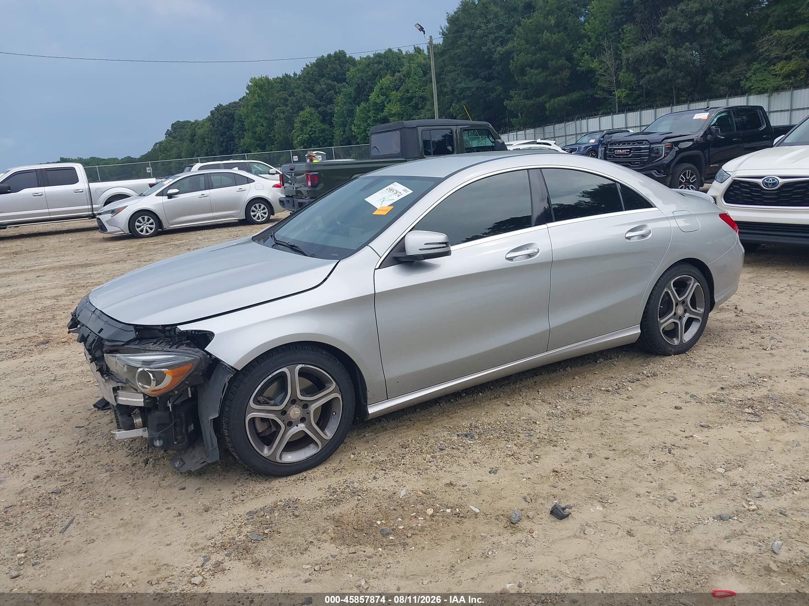 2014 Mercedes-benz Cla 250 Silver vin: WDDSJ4EB8EN049079