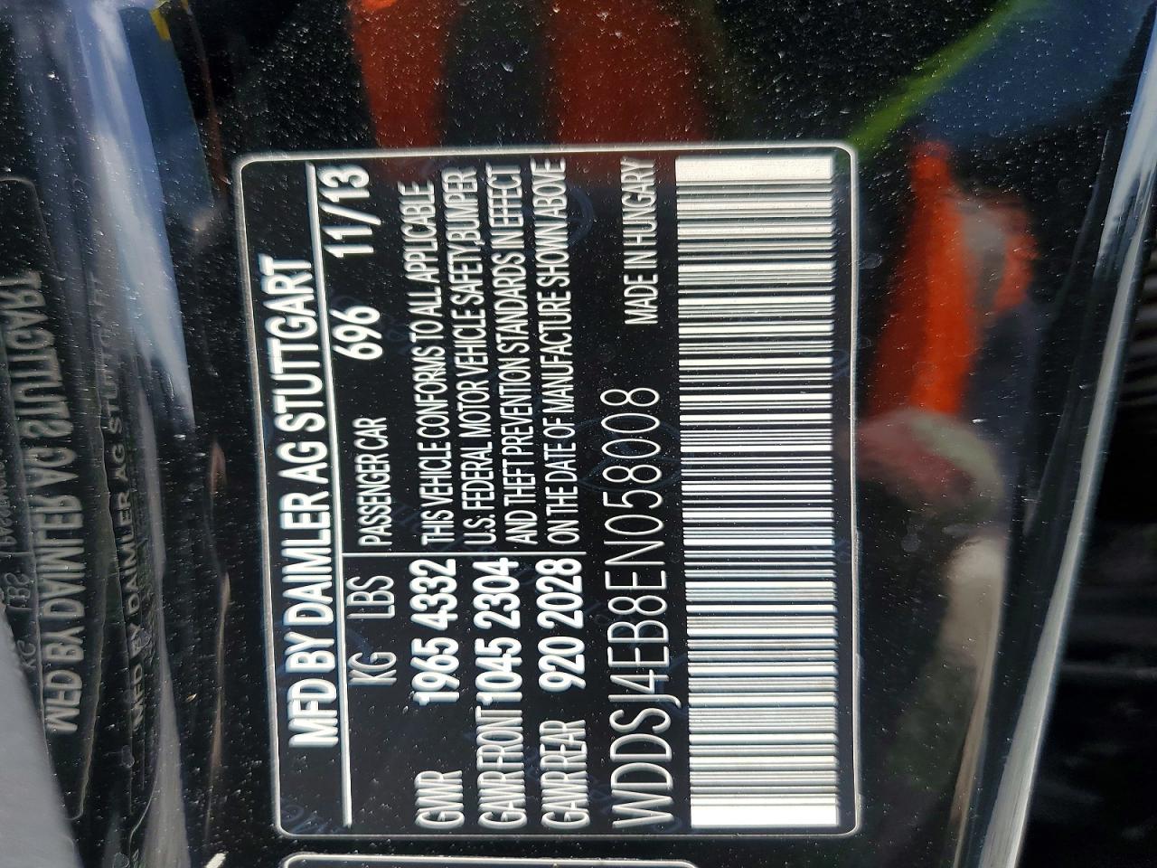 2014 Mercedes-benz Cla 250 Black vin: WDDSJ4EB8EN058008