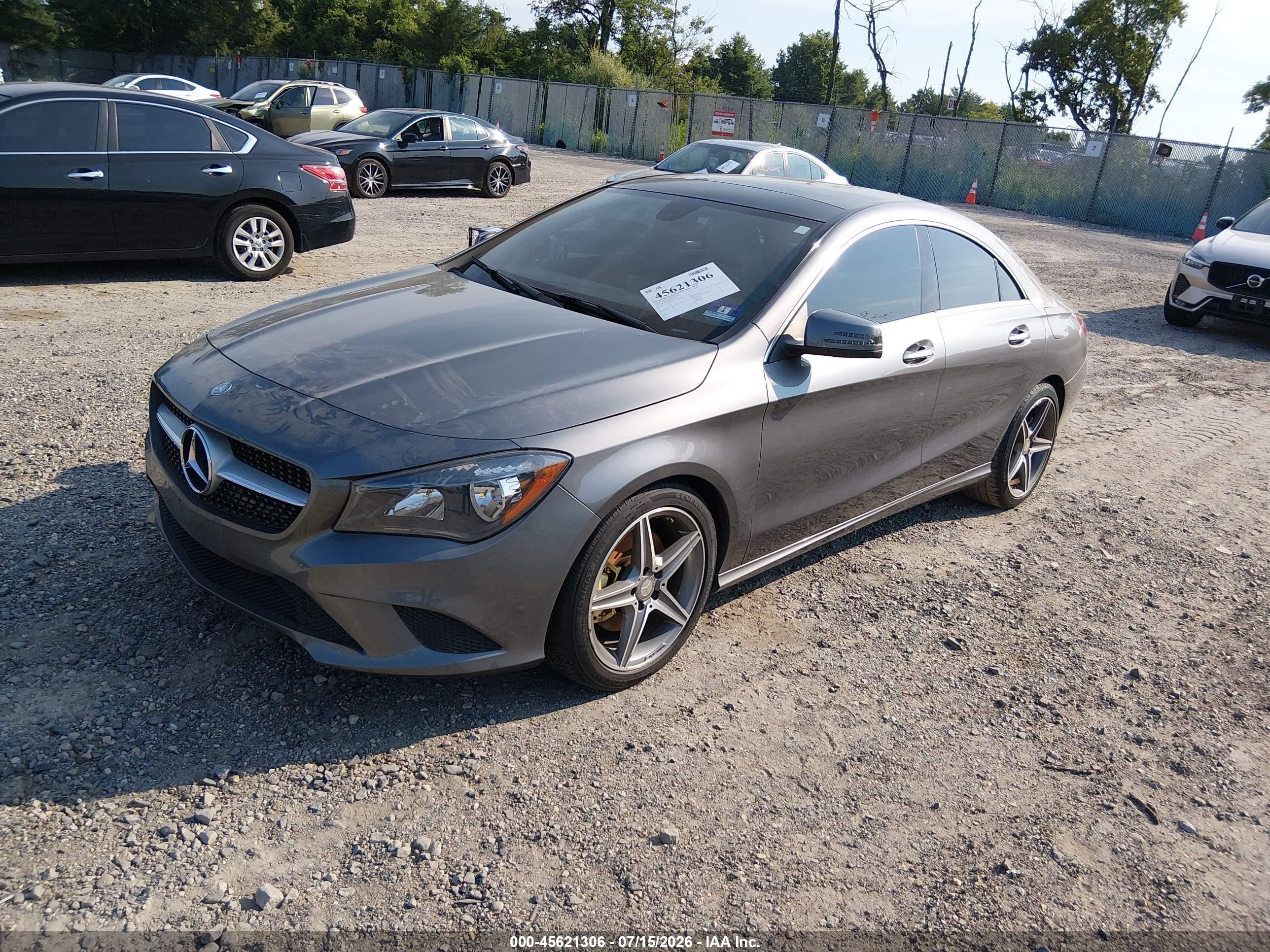 2014 Mercedes-benz Cla 250   Gray vin: WDDSJ4EB8EN128218