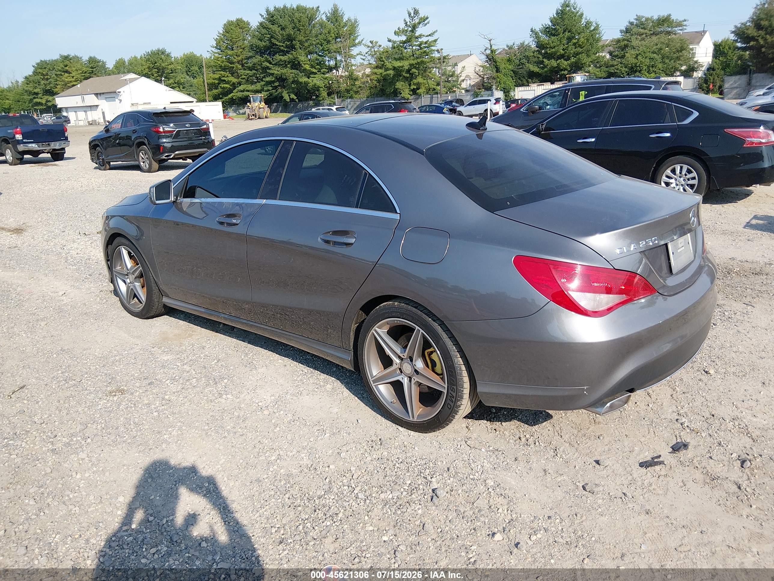 2014 Mercedes-benz Cla 250   Gray vin: WDDSJ4EB8EN128218