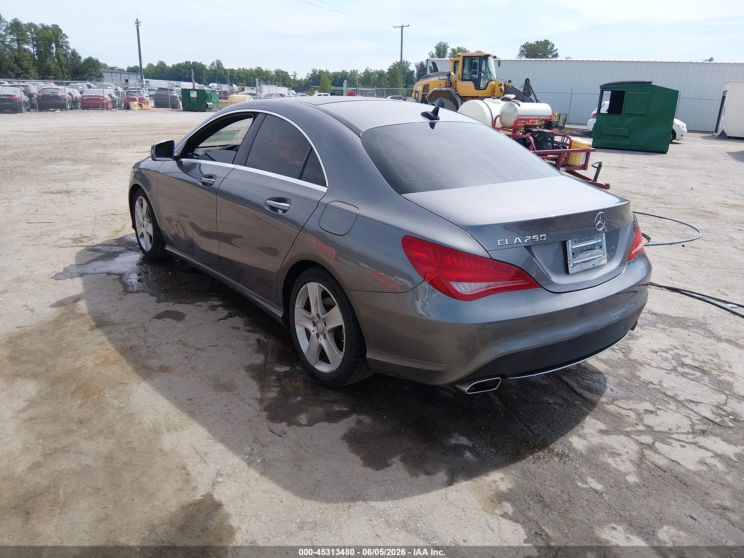 2015 Mercedes-benz Cla 250   Gray vin: WDDSJ4EB8FN162791