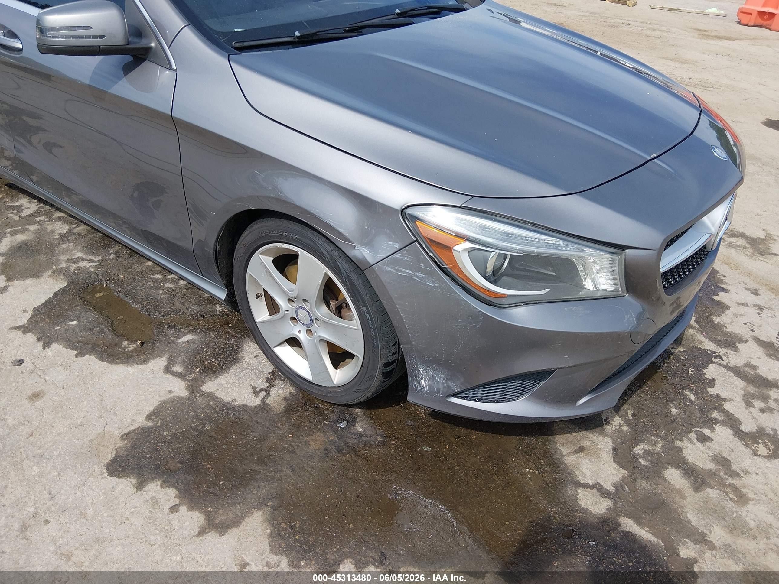 2015 Mercedes-benz Cla 250   Gray vin: WDDSJ4EB8FN162791