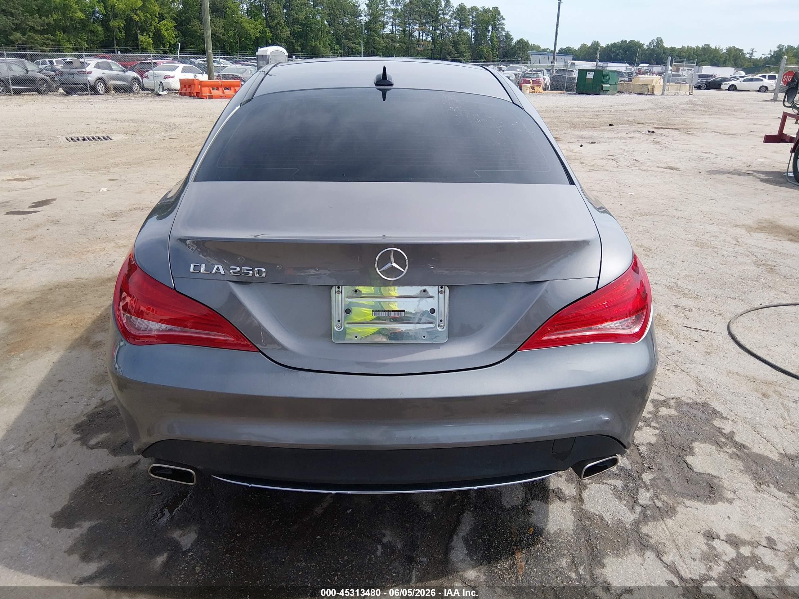 2015 Mercedes-benz Cla 250   Gray vin: WDDSJ4EB8FN162791