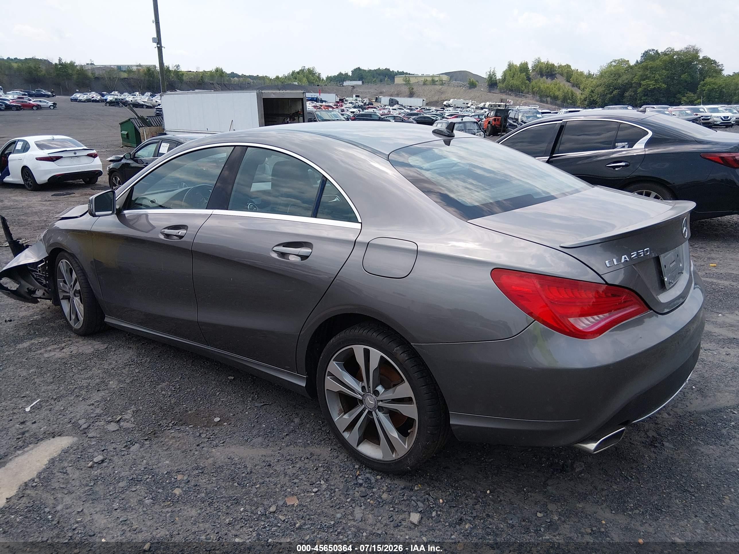 2015 Mercedes-benz Cla 250   Gray vin: WDDSJ4EB8FN171118